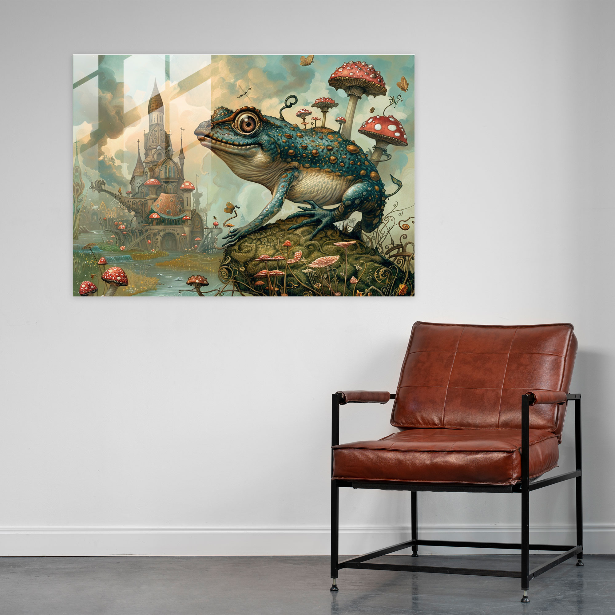 Surrealism Glass Wall Art - Whimsical Creatures - Surrealism Art, Glass Wall Art, Glass Art, Surrealism Art
