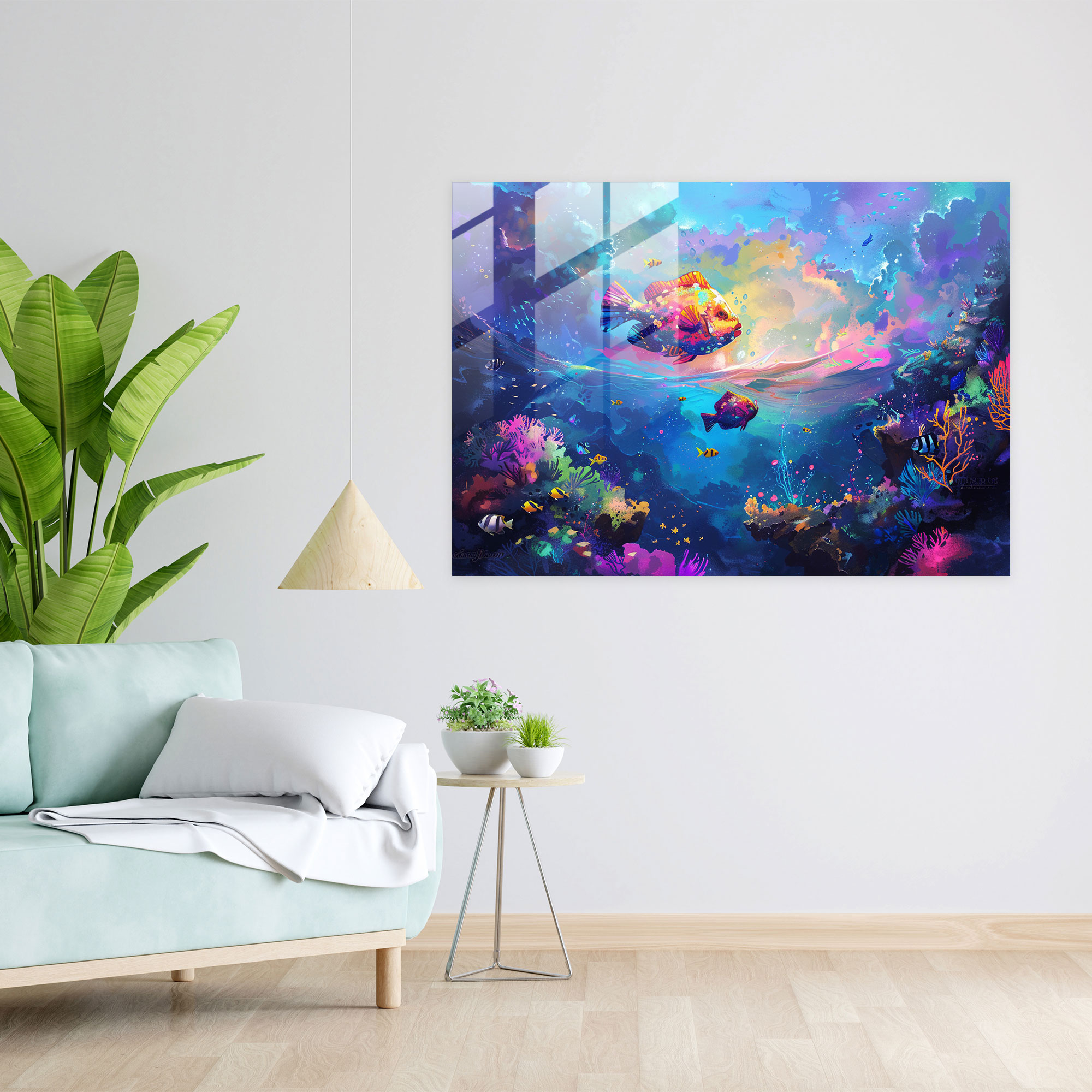 Surrealism Art Glass Print - Surrealism Art, Glass Wall Art, Wall Decoration, Home Decoration