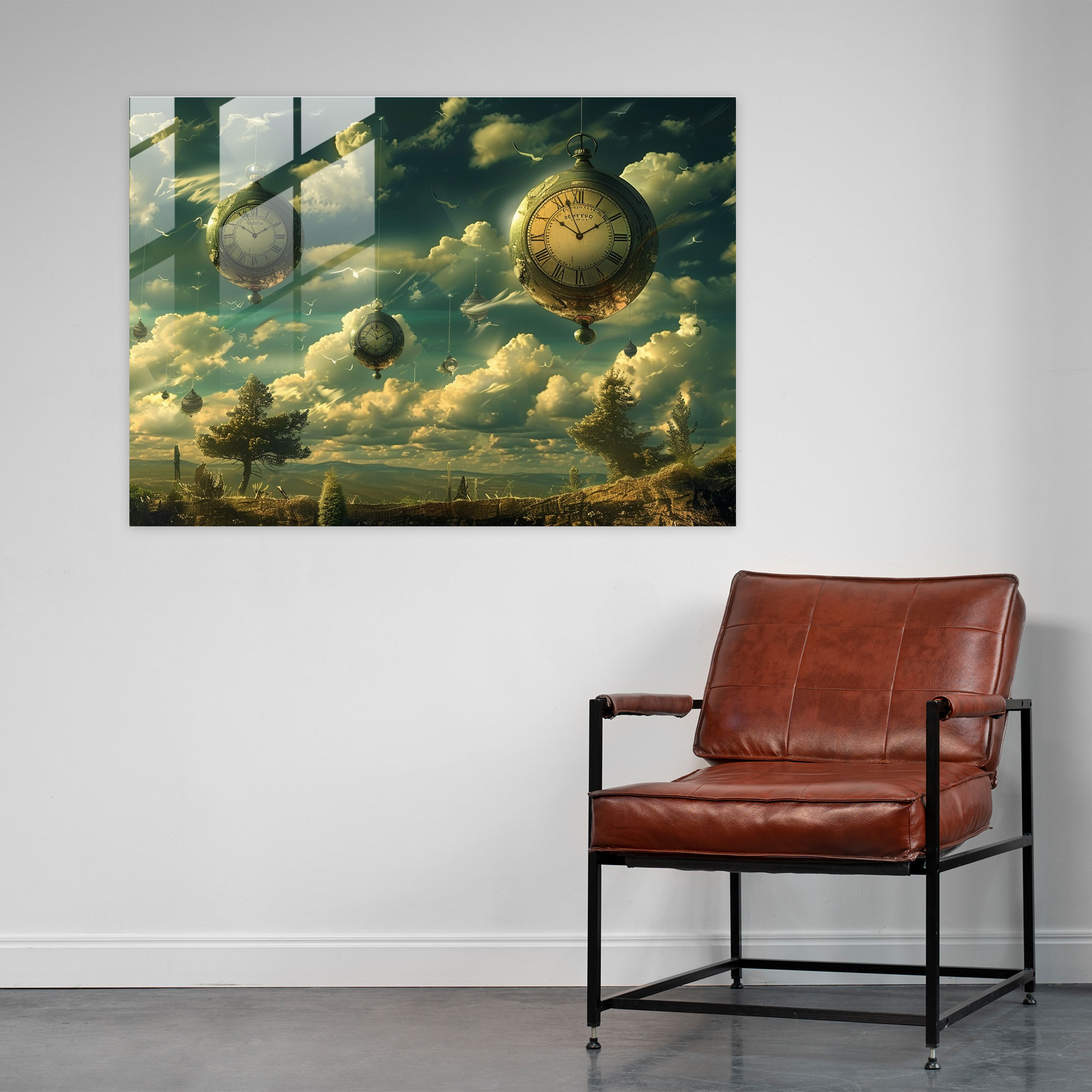 Surrealism Art Glass Print - Surrealism Art, Home Decoration, Glass Print, Modern Art