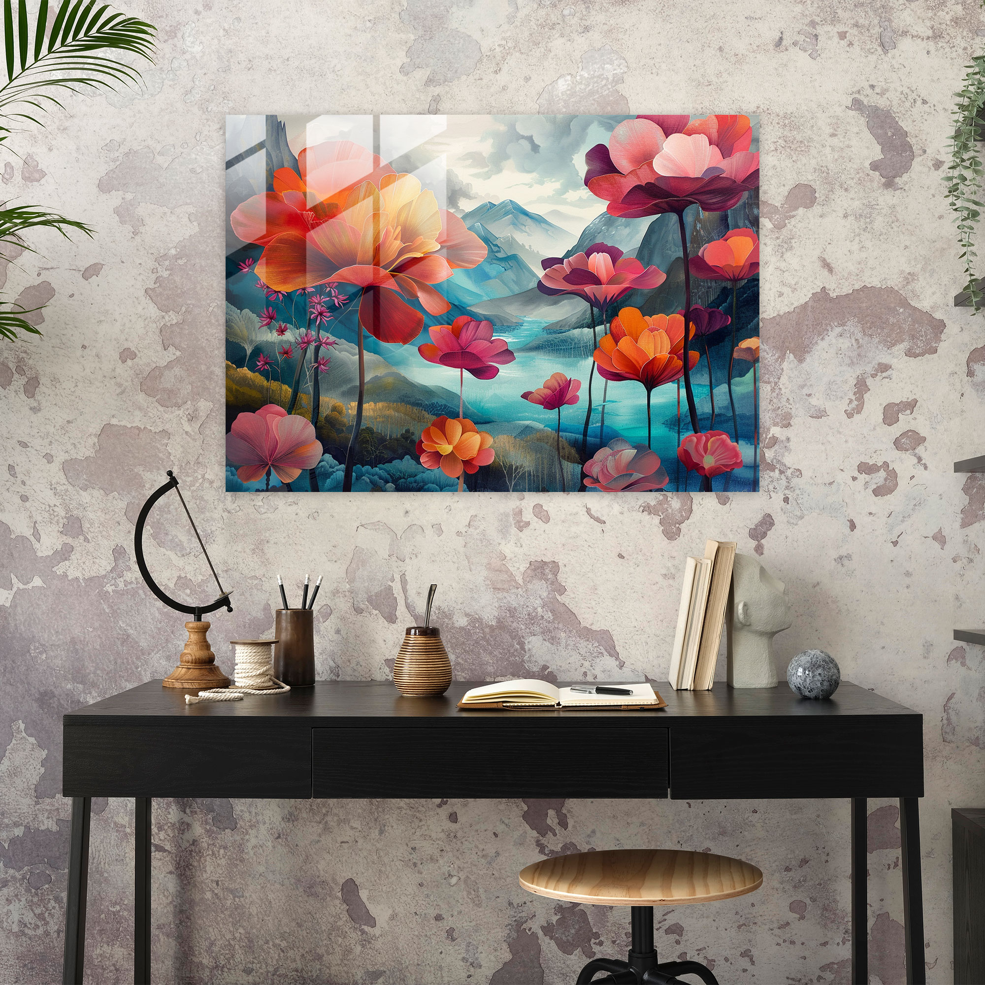 Surrealism Art Home Decoration: Dreamy Flowers - Surrealism Art, Home Decoration, Surrealism Art, Modern Art