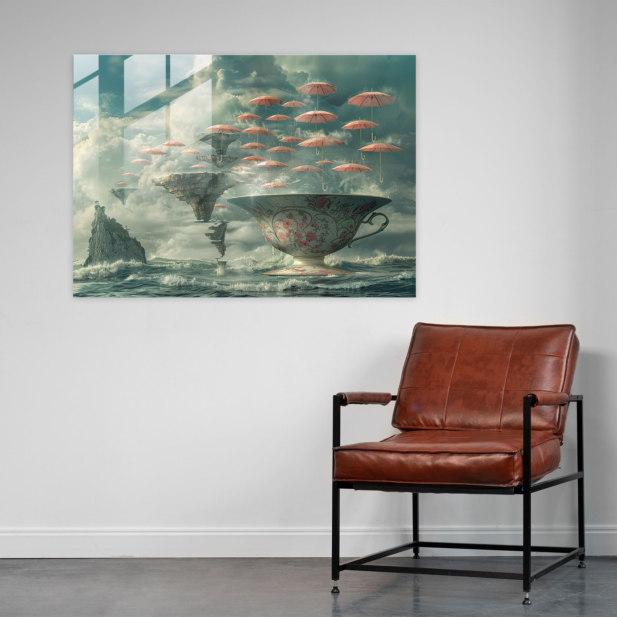 Surrealism Giant Teacup Home Decoration - Surrealism Art, Absurd Reality, Home Decoration, Wall Decoration