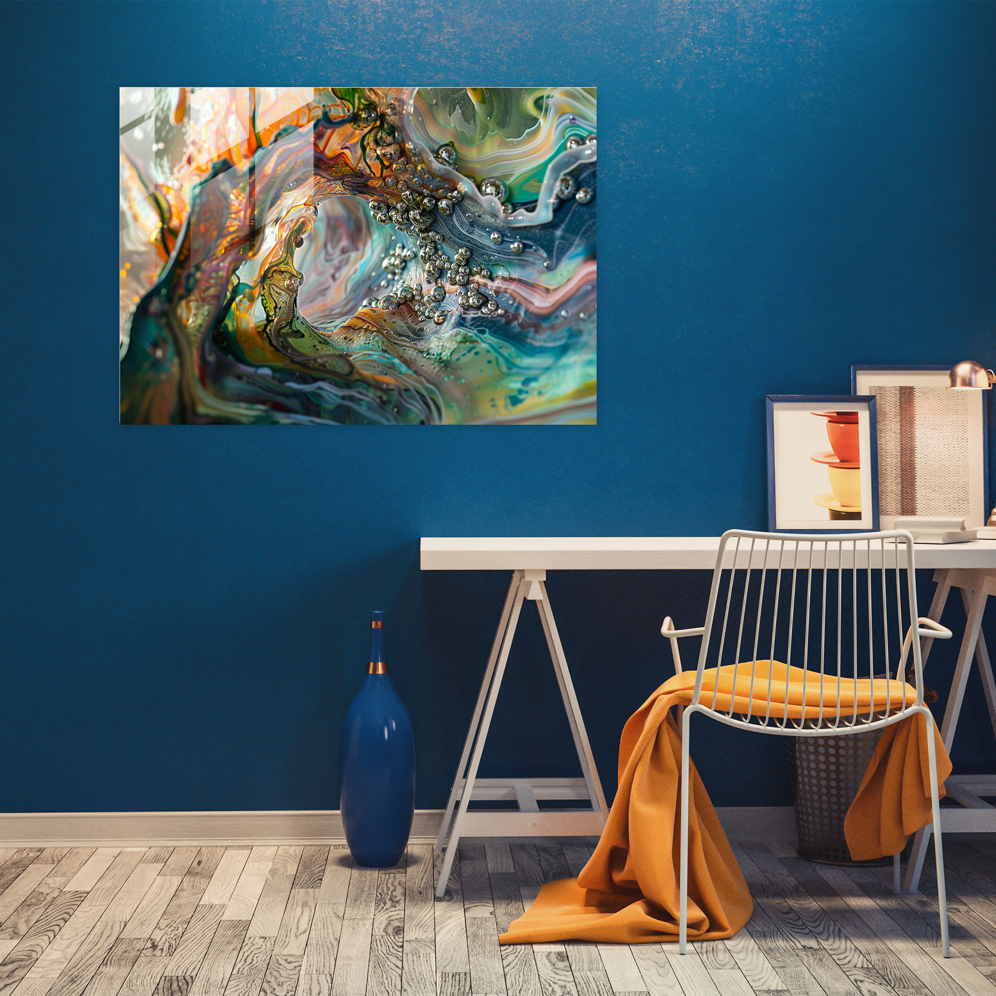 Surrealism Unseen Dimensions Glass Art - Surrealism Art, Modern Art, Twisted Landscapes, Unseen Dimensions