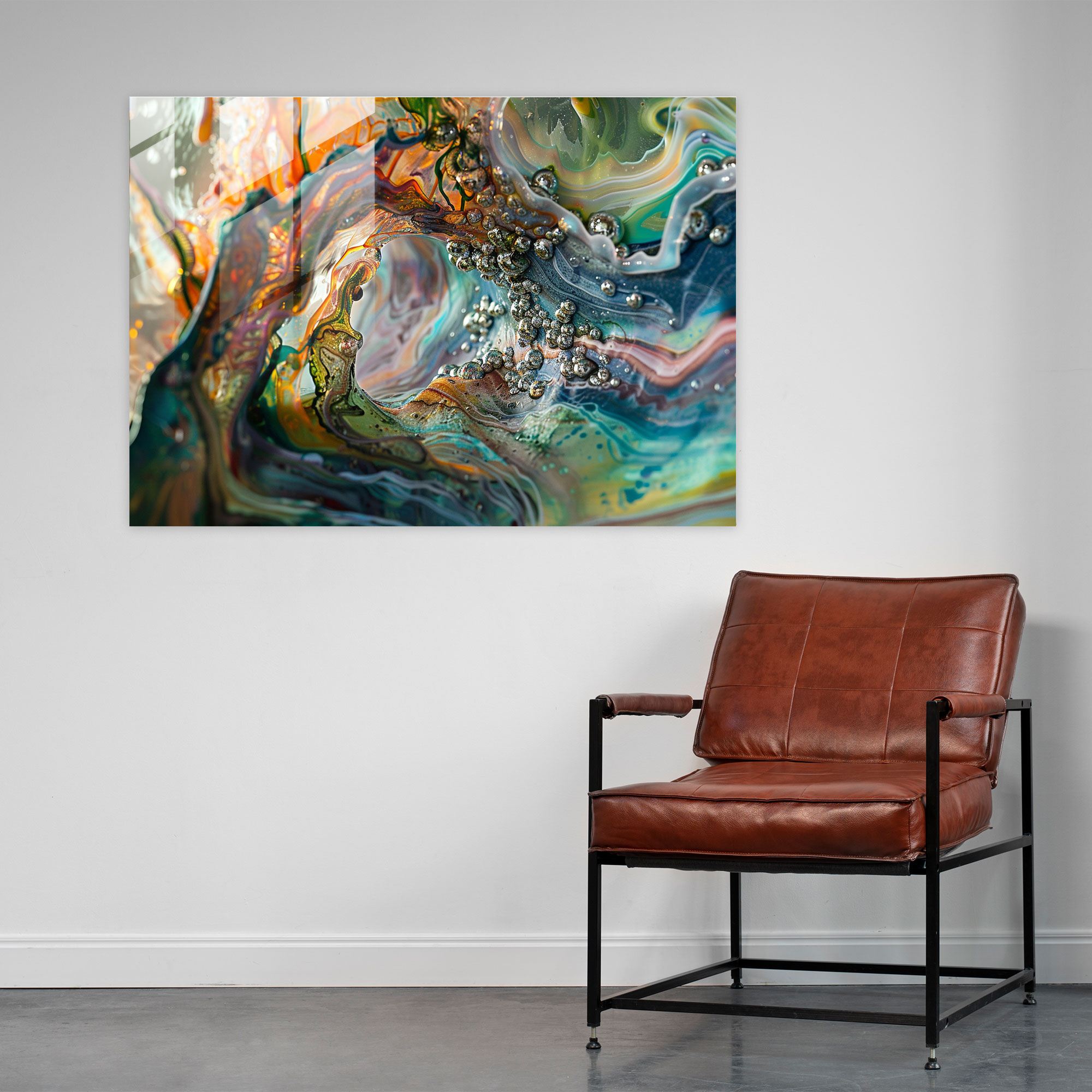 Surrealism Unseen Dimensions Glass Art - Surrealism Art, Modern Art, Twisted Landscapes, Unseen Dimensions