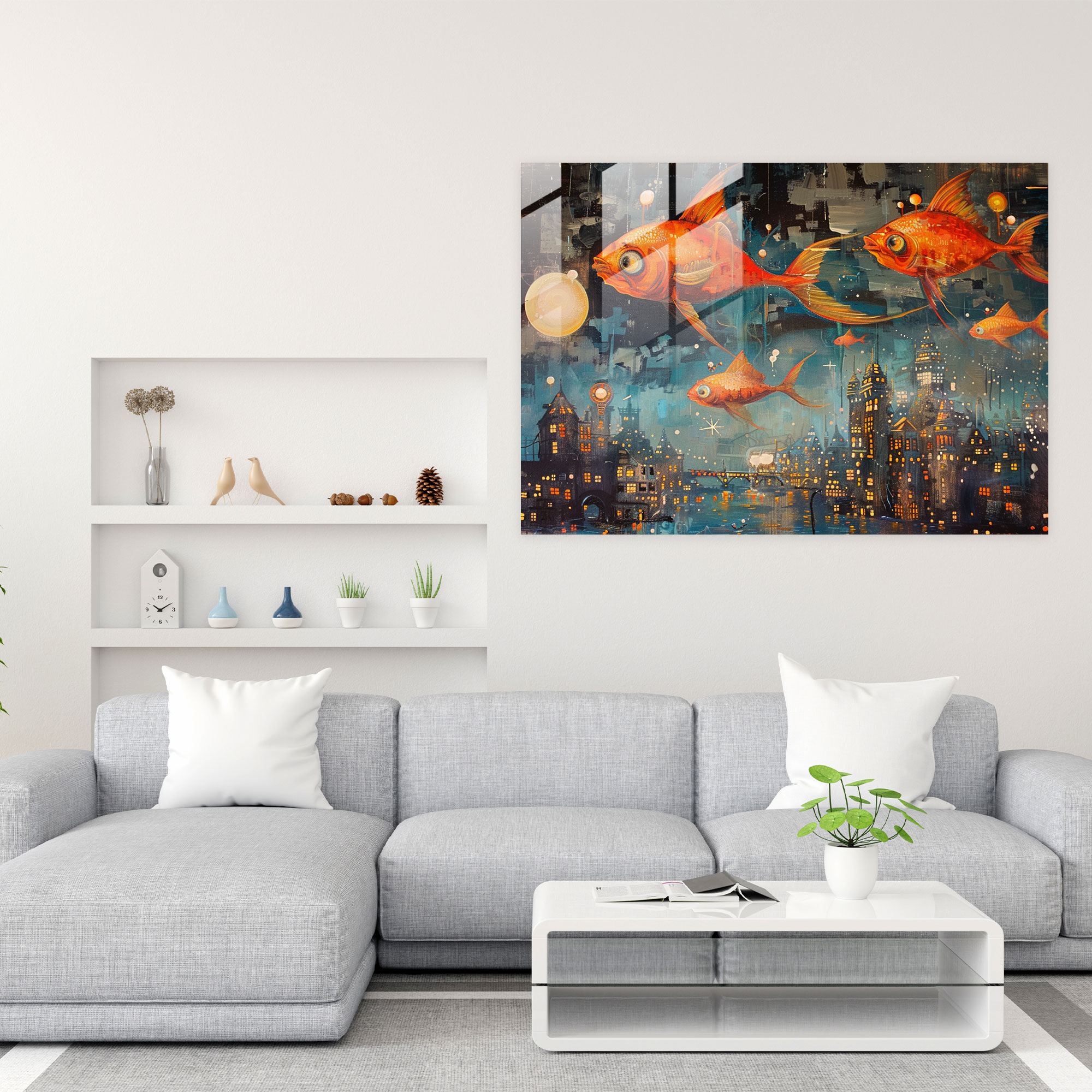 Surrealism Art Home Decoration - Surrealism Art, Glass Art, Glass Print, Home Decoration
