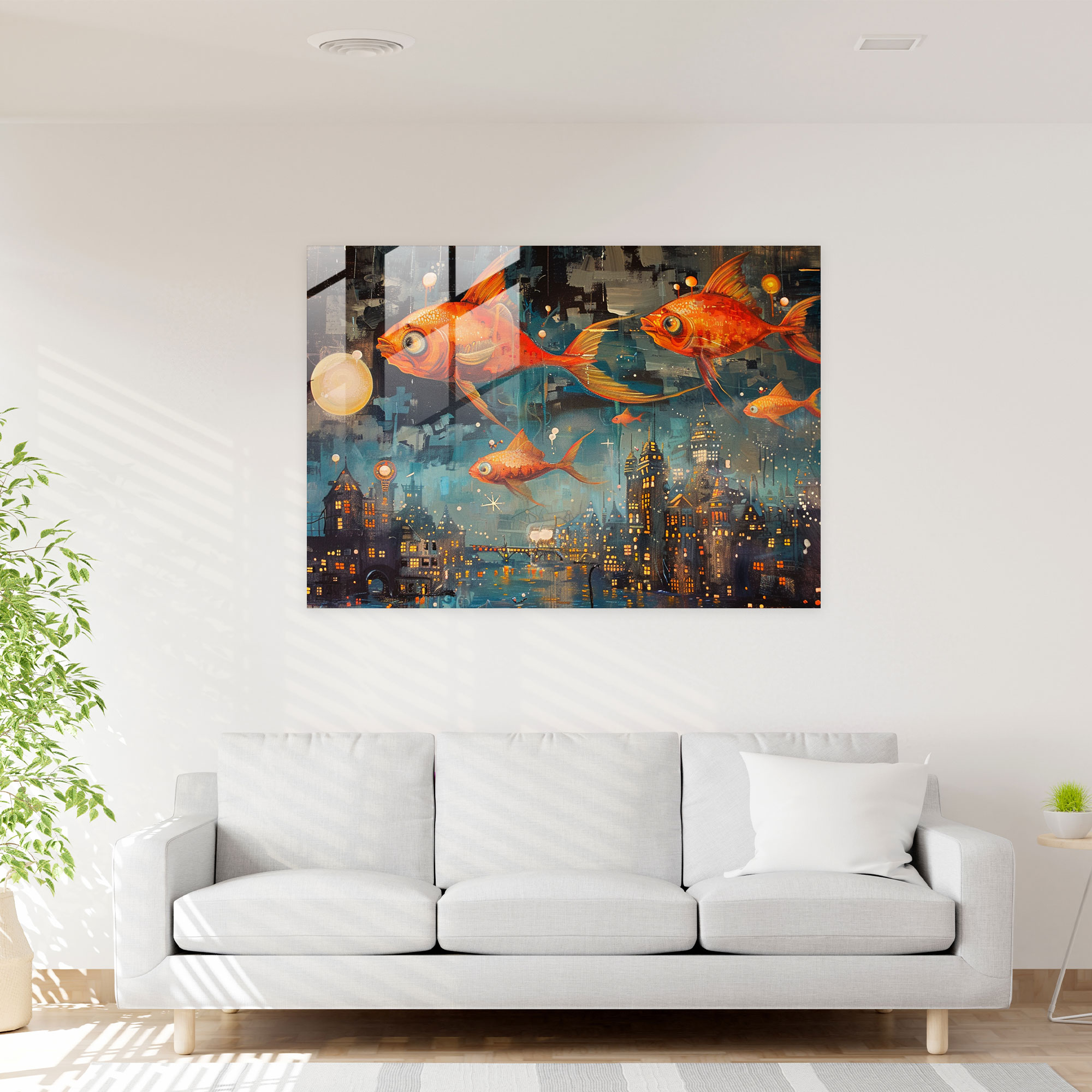 Surrealism Art Home Decoration - Surrealism Art, Glass Art, Glass Print, Home Decoration