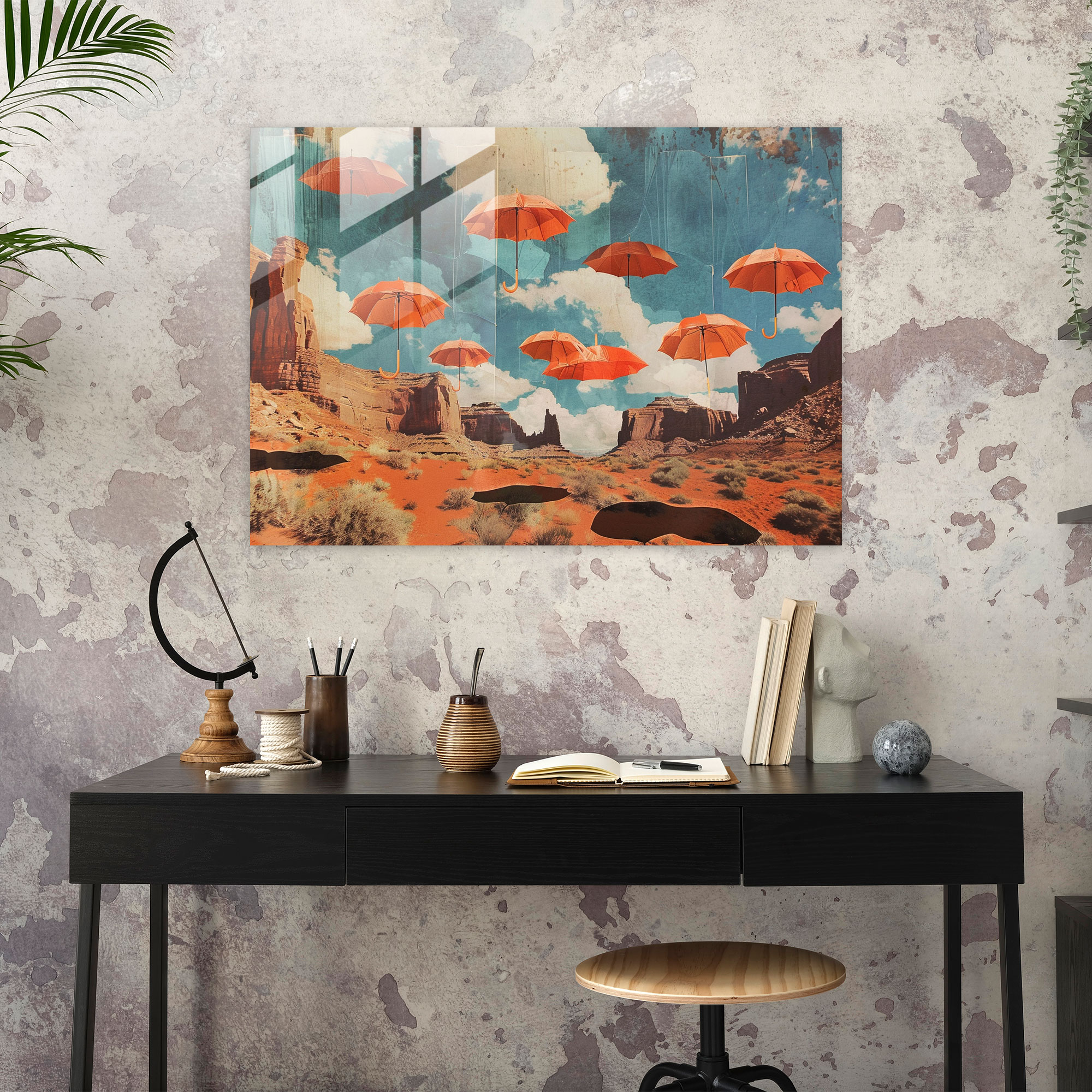 Surrealism Art Glass Wall Art - Surrealism Art, Glass Wall Art, Glass Print, Wall Decoration