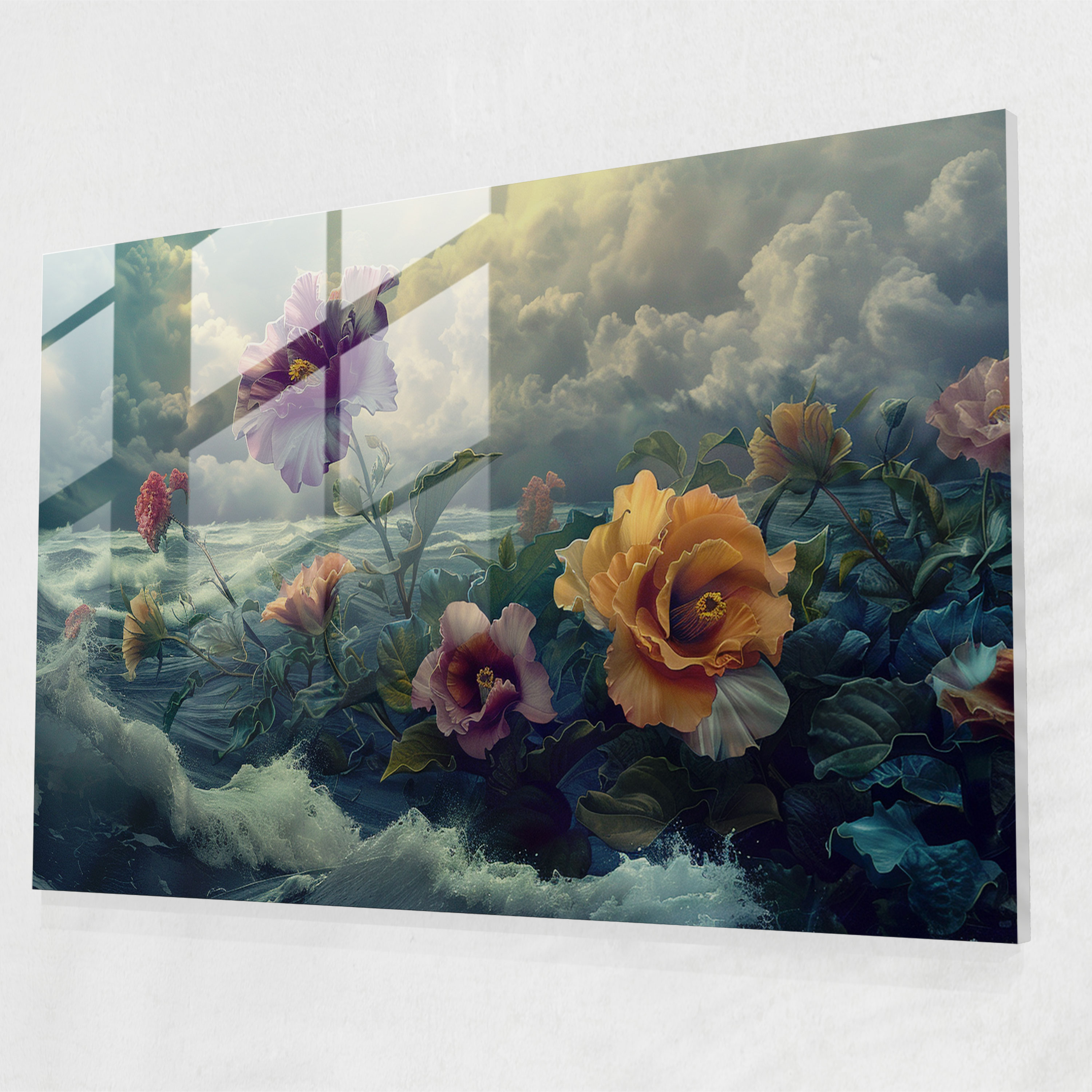 Surrealism Art Glass Print - Surrealism Art, Wall Decoration, Surrealism Art, Glass Art