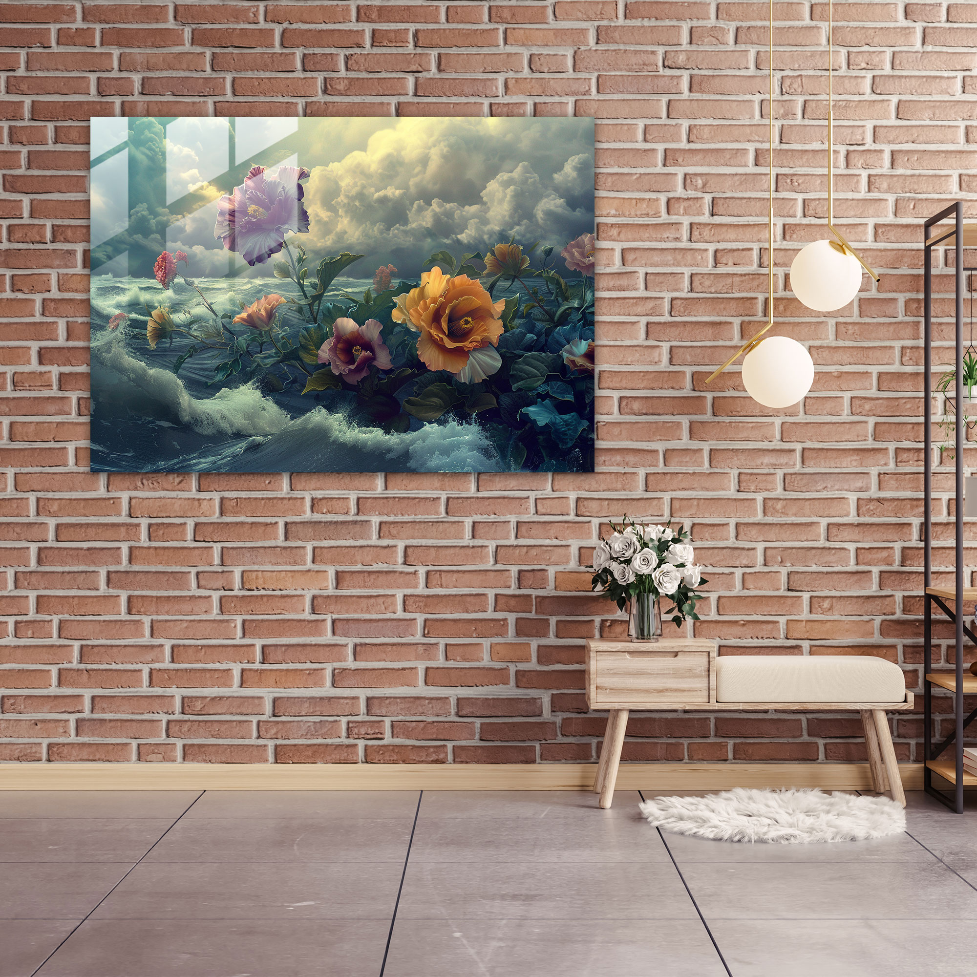 Surrealism Art Glass Print - Surrealism Art, Wall Decoration, Surrealism Art, Glass Art