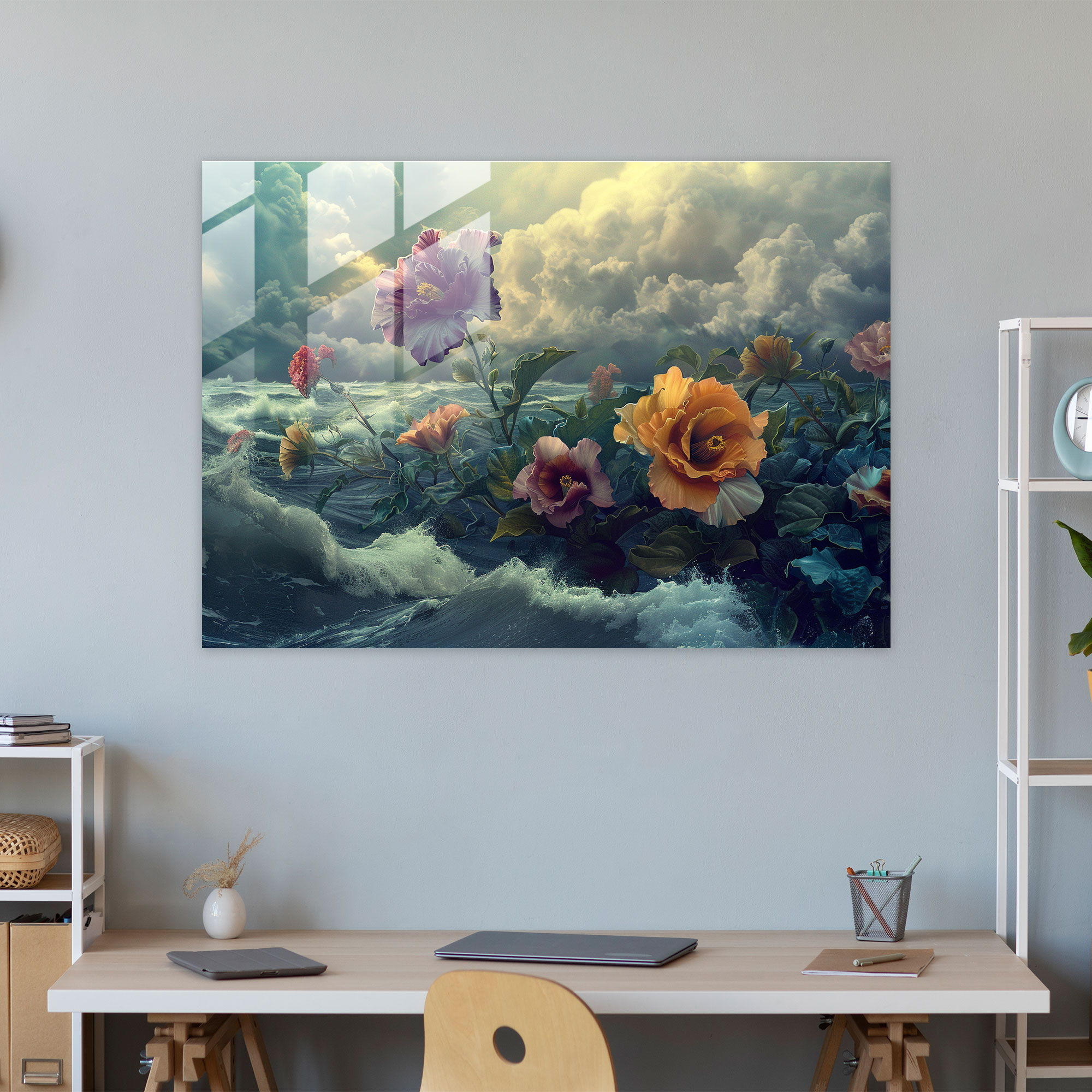 Surrealism Art Glass Print - Surrealism Art, Wall Decoration, Surrealism Art, Glass Art