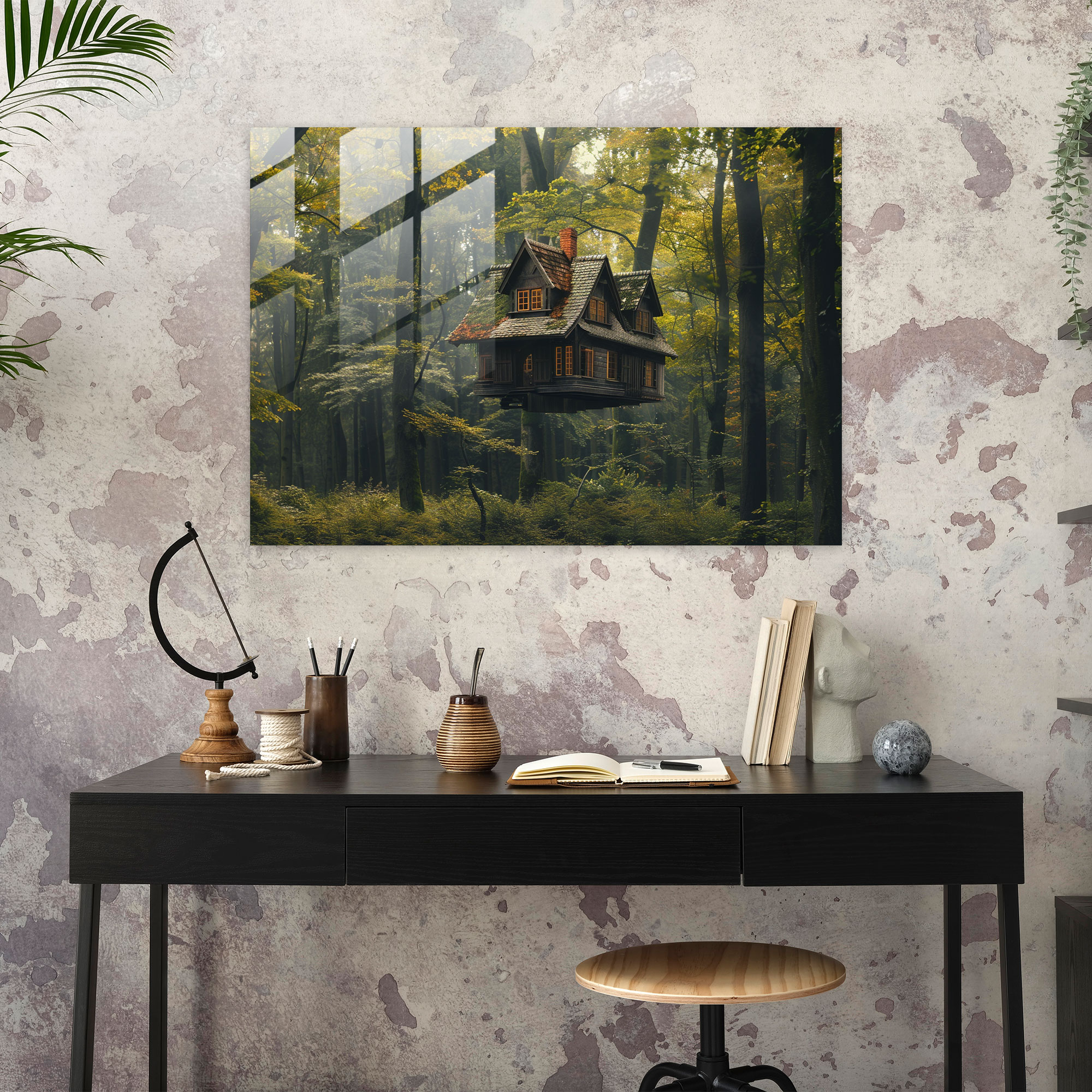 Surrealism Art Glass Wall Art - Surrealism Art, Glass Wall Art, Home Decoration, Surrealism Art