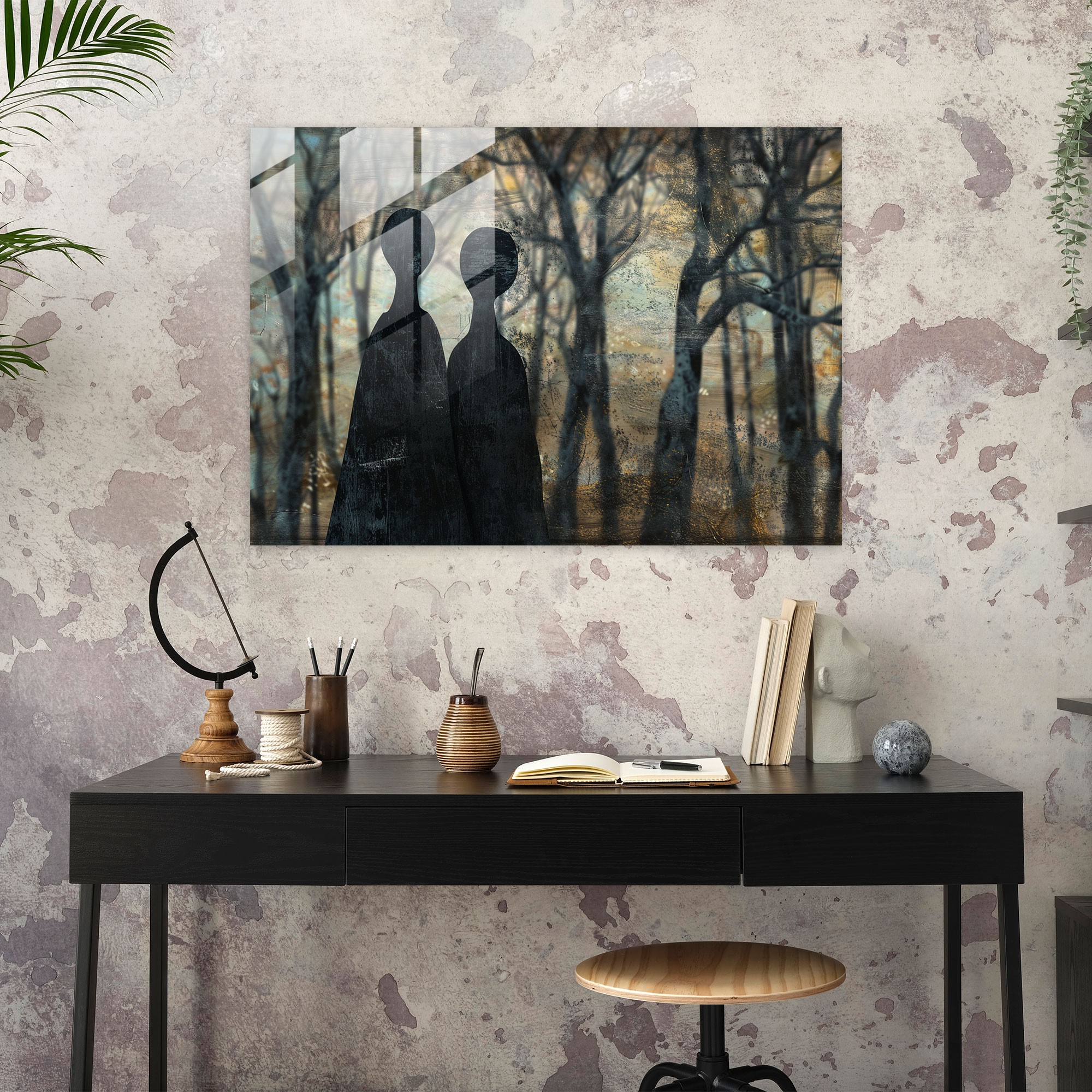 Enigmatic Forest Surrealism Art Home Decoration - Surrealism Art, Surrealism Art, Forest Setting, Enigmatic Figures
