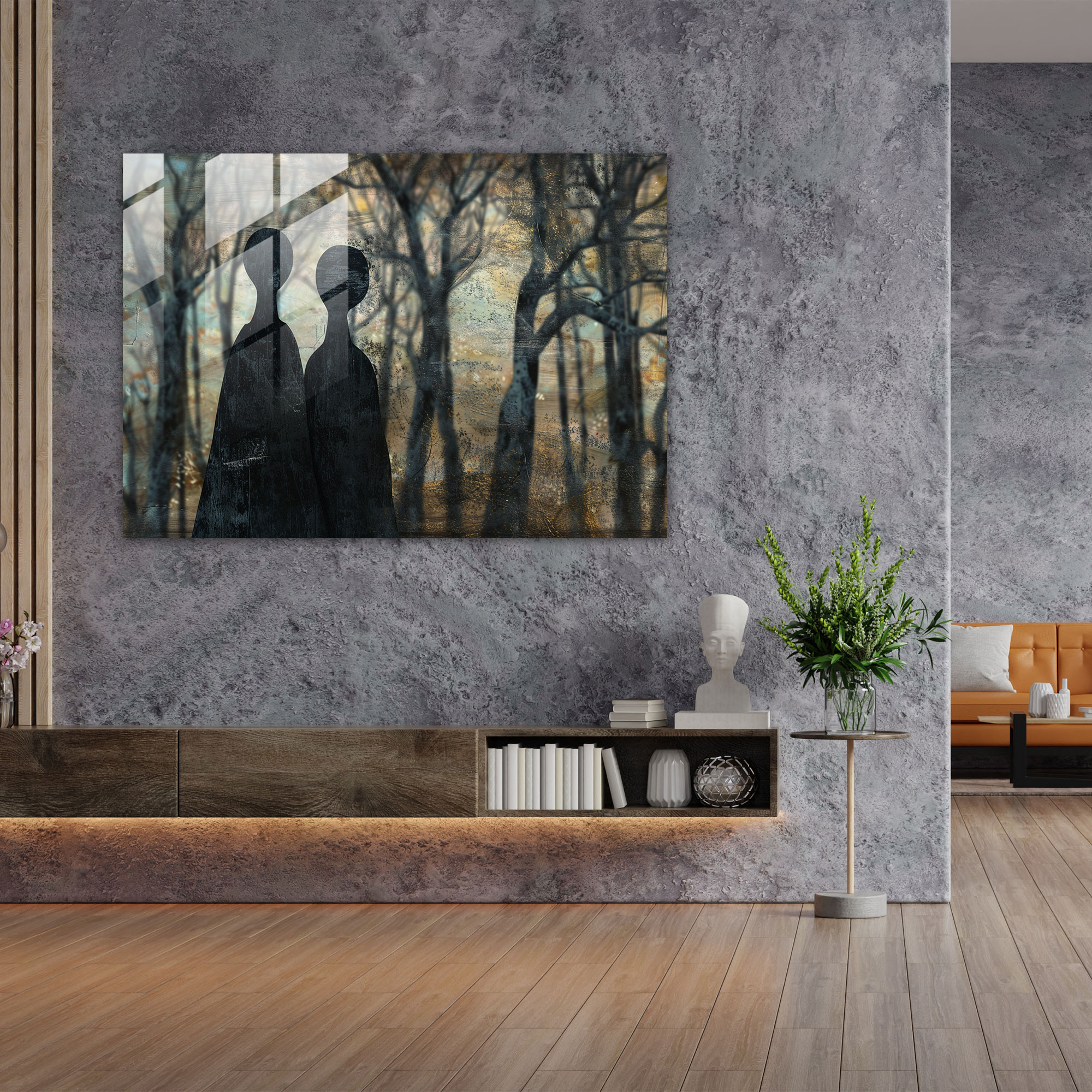 Enigmatic Forest Surrealism Art Home Decoration - Surrealism Art, Surrealism Art, Forest Setting, Enigmatic Figures