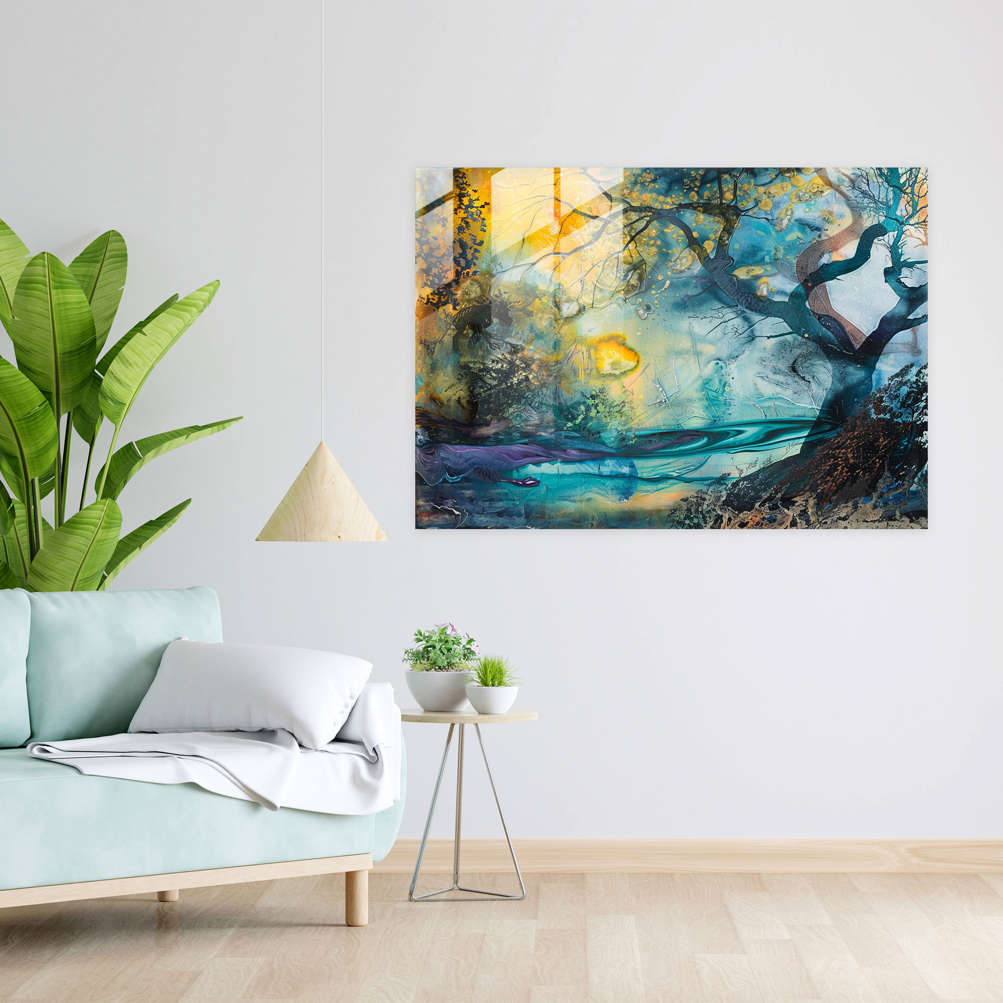 Ethereal Landscapes Surrealism Art Glass Wall Art - Surrealism Art, Glass Art, Surrealism Art, Dreamy Landscapes