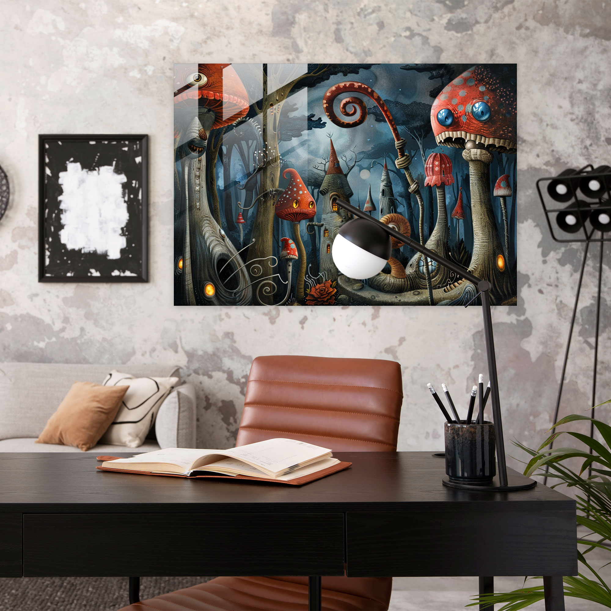 Surrealism Home Decoration - Whimsical Forest Creatures - Surrealism Art, Surrealism Art, Home Decoration, Modern Art