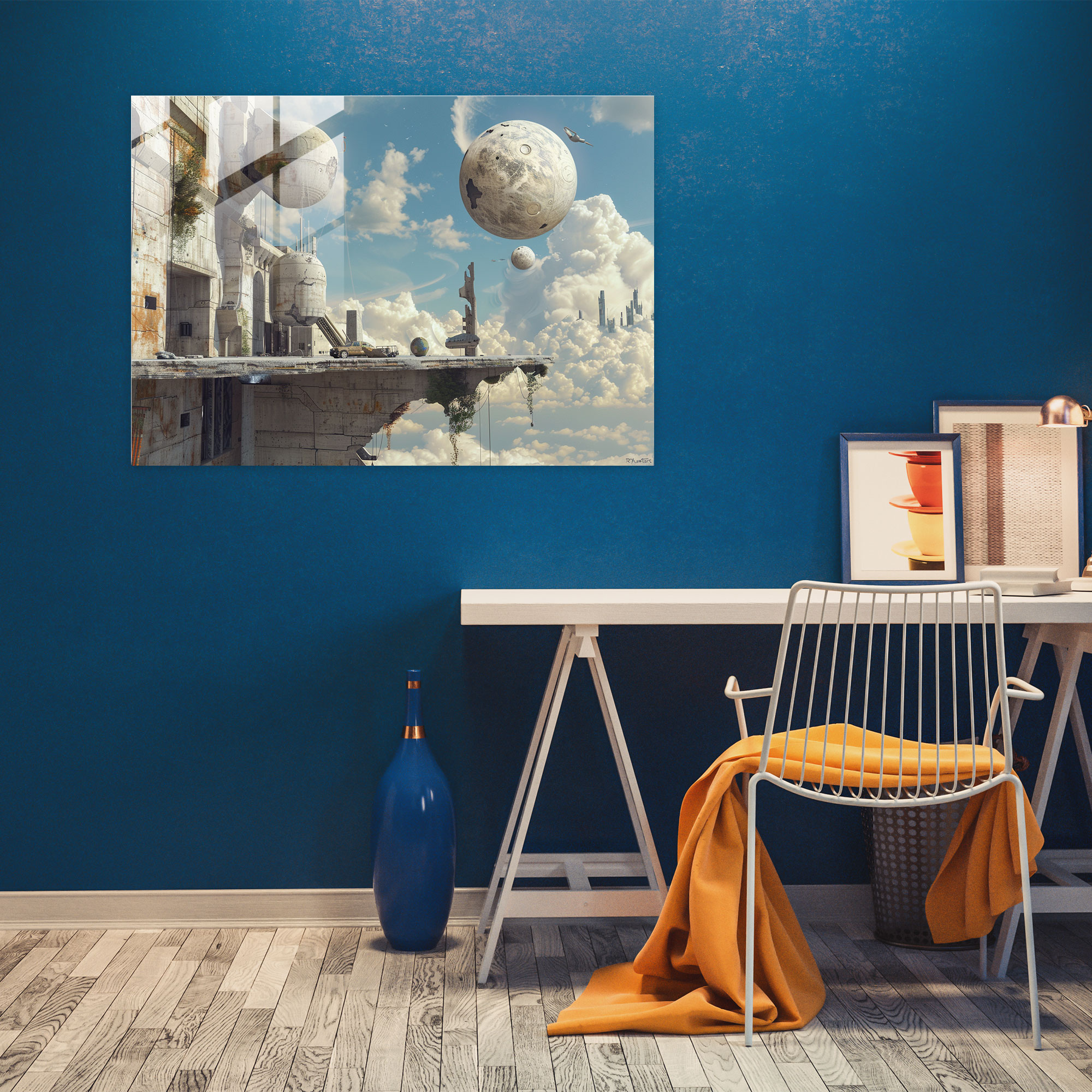 Surrealism Wall Decoration - Levitating Objects - Surrealism Art, Surrealism Art, Wall Decoration, Home Decoration