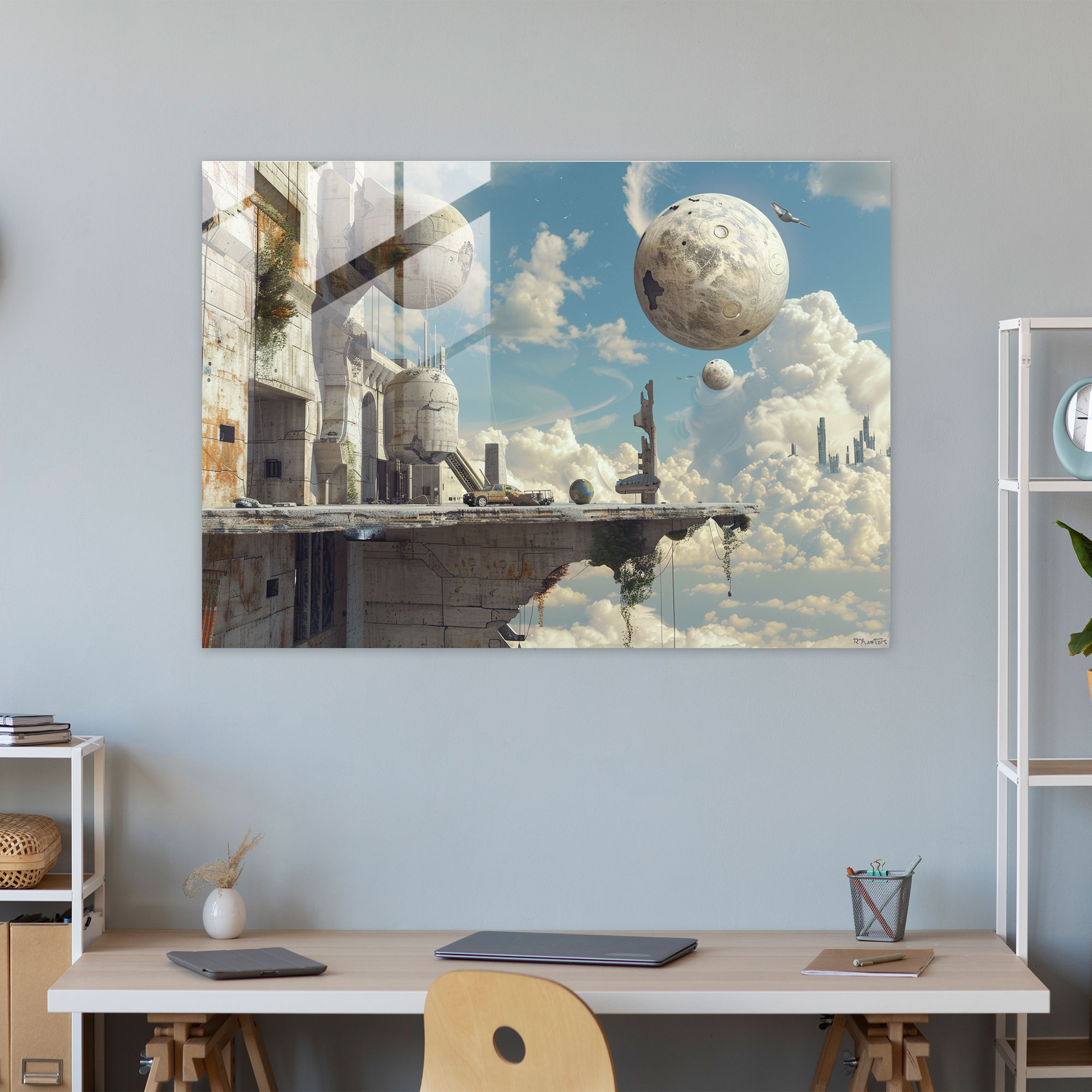 Surrealism Wall Decoration - Levitating Objects - Surrealism Art, Surrealism Art, Wall Decoration, Home Decoration