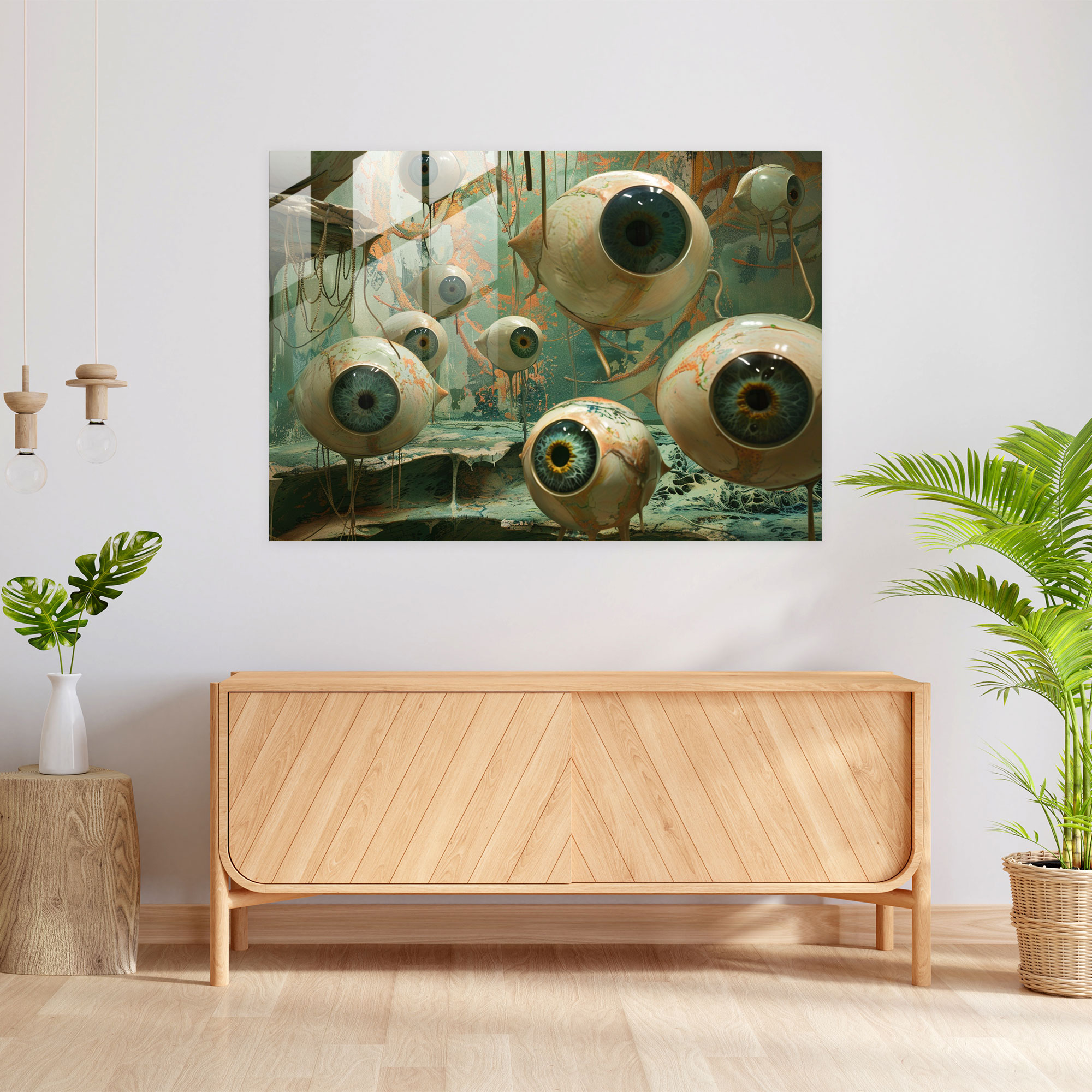 Surrealism Art Glass Wall Art - Surrealism Art, Home Decoration, Surrealism Art, Glass Art