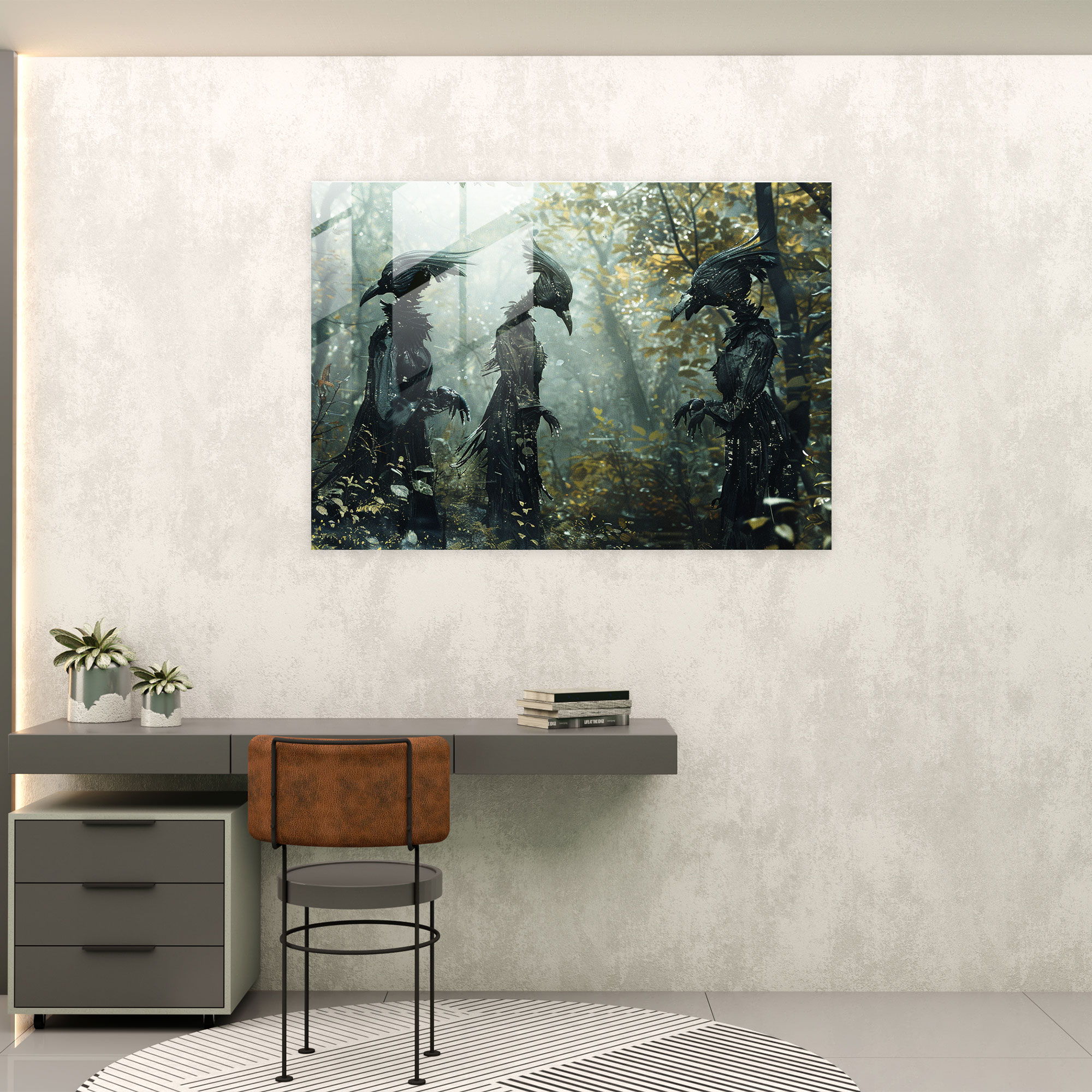 Surrealism Art Home Decoration - Surrealism Art, Glass Print, Modern Art, Home Decoration