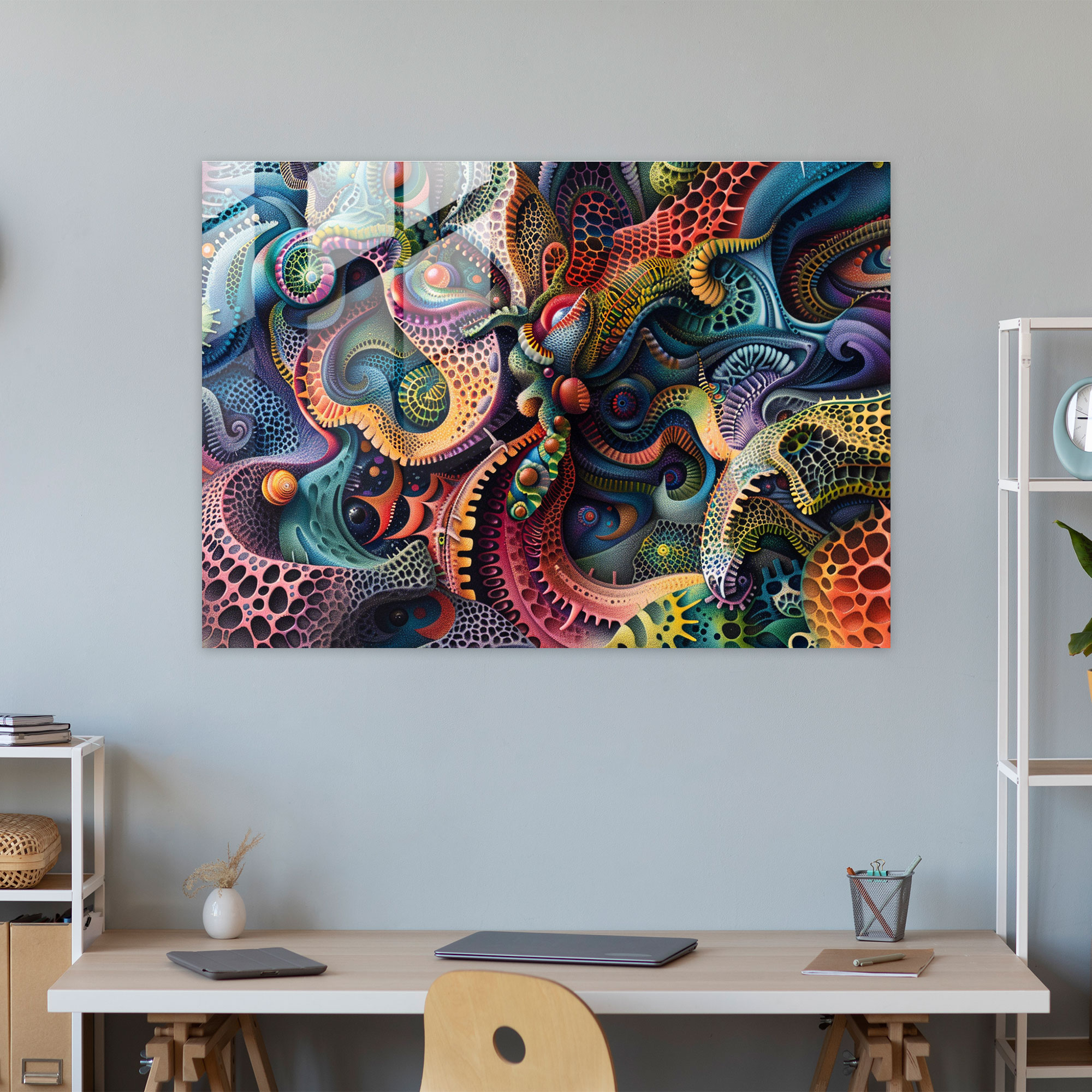 Surrealism Art Glass Print - Surrealism Art, Modern Art, Glass Print, Home Decoration