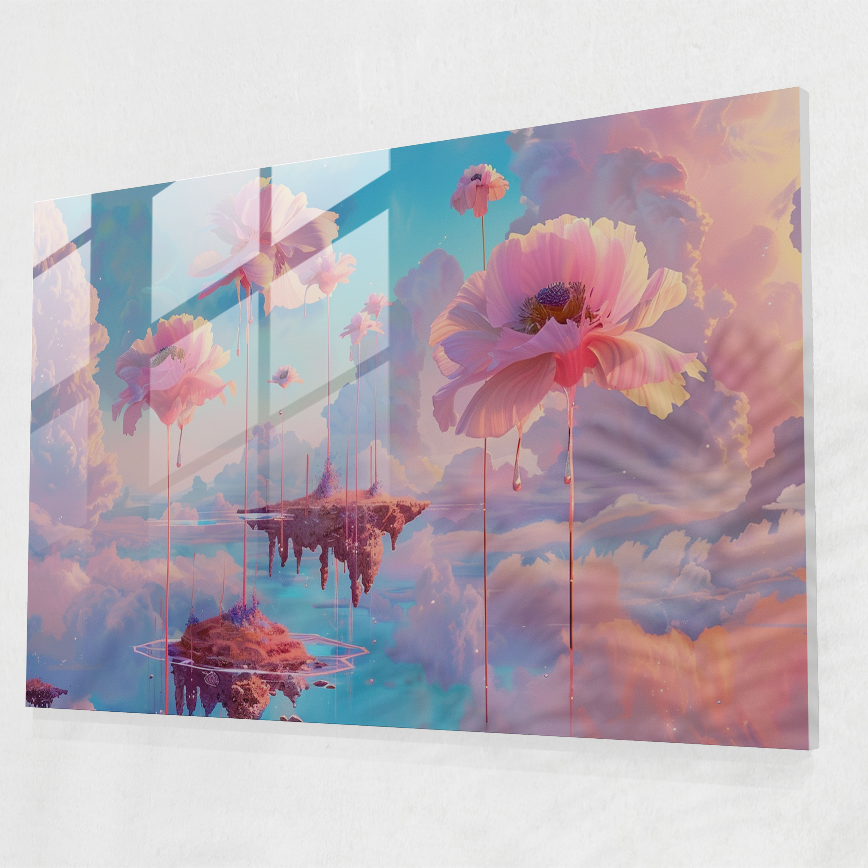 Surrealism Art Glass Wall Art - Surrealism Art, Home Decoration, Glass Wall Art, Surrealism Art