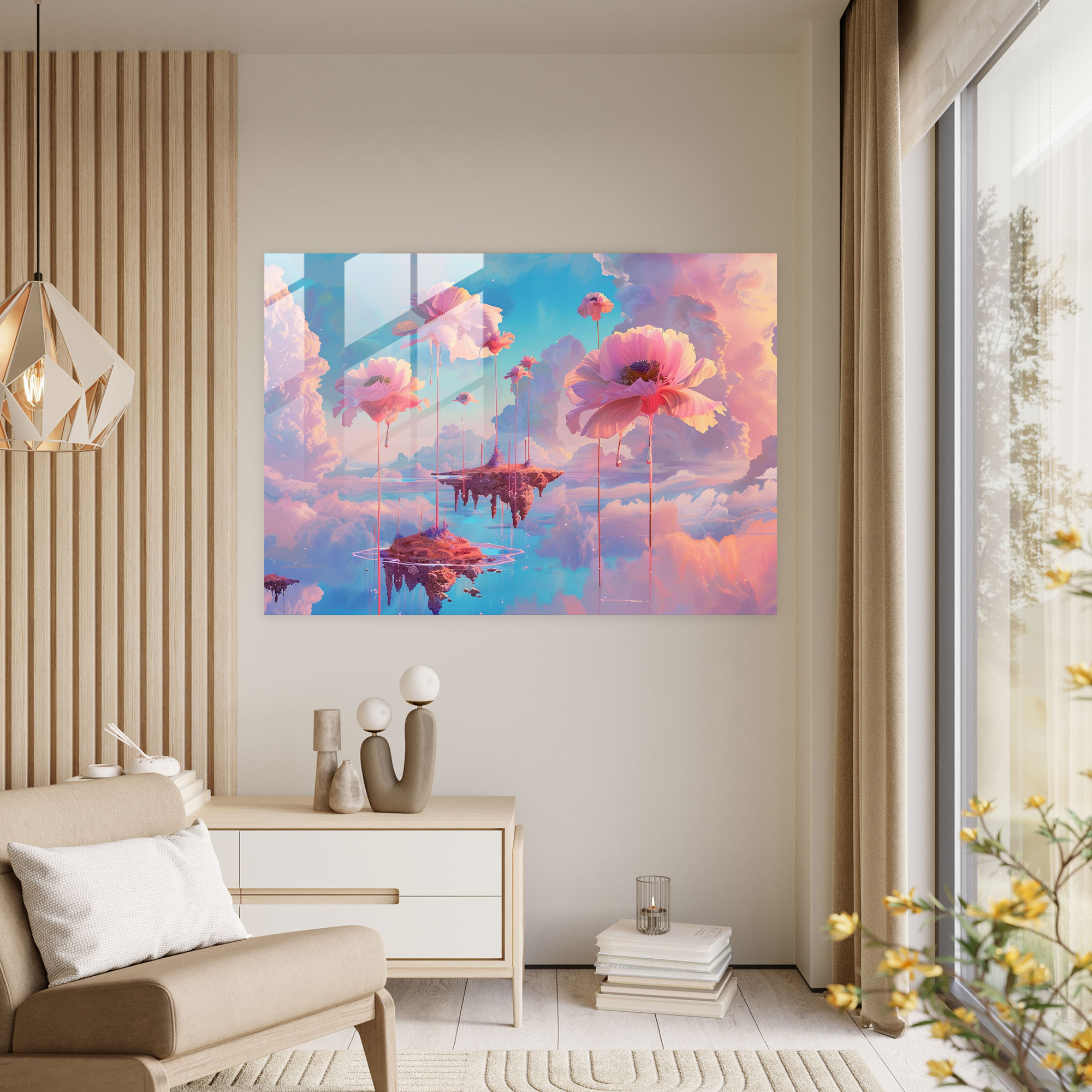 Surrealism Art Glass Wall Art - Surrealism Art, Home Decoration, Glass Wall Art, Surrealism Art