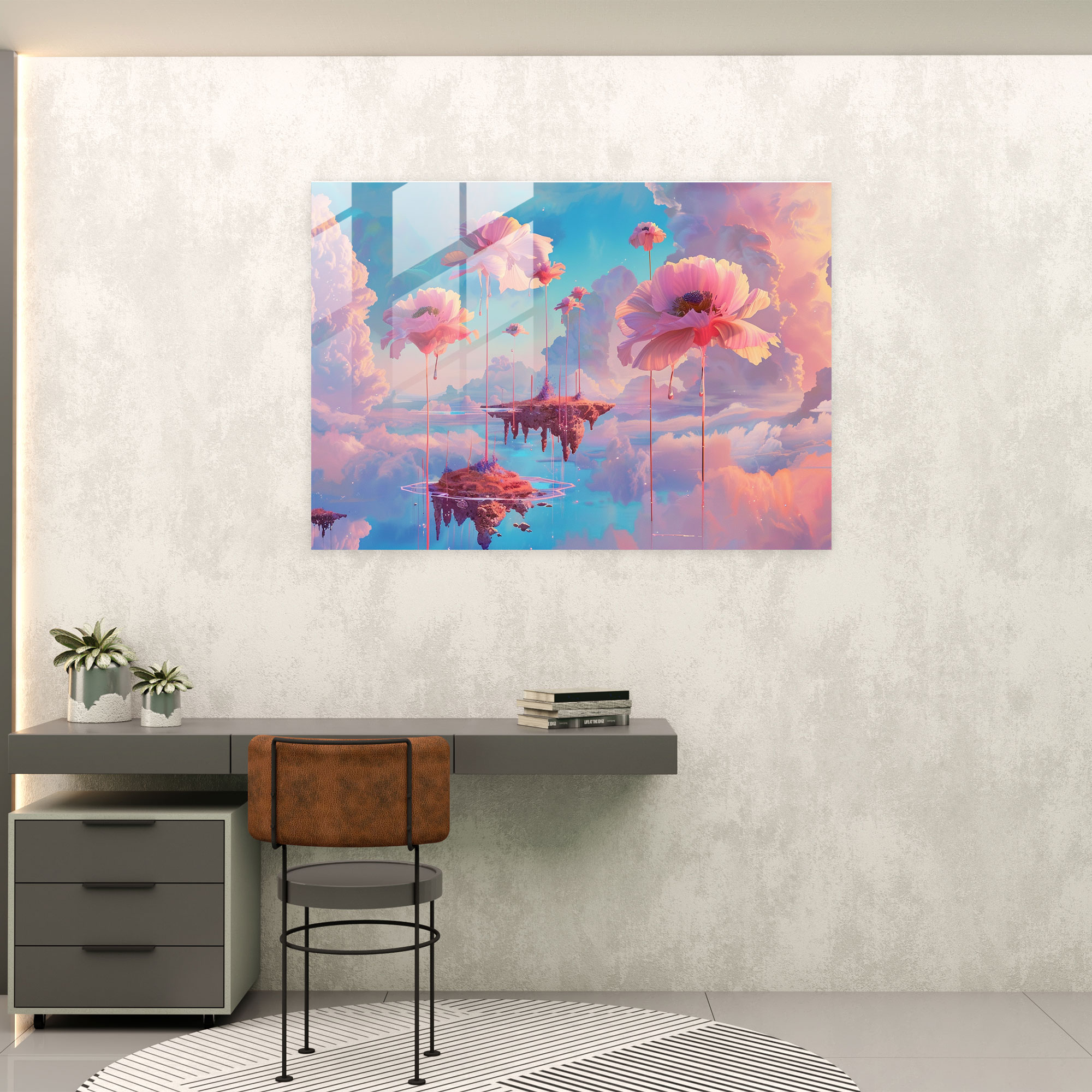Surrealism Art Glass Wall Art - Surrealism Art, Home Decoration, Glass Wall Art, Surrealism Art