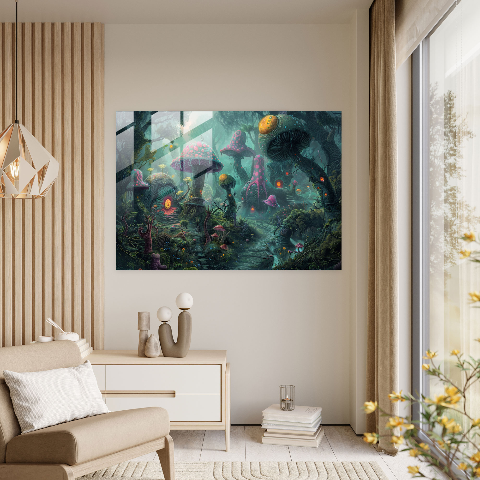 Surrealism Art Home Decoration - Surrealism Art, Home Decoration, Glass Print, Modern Art