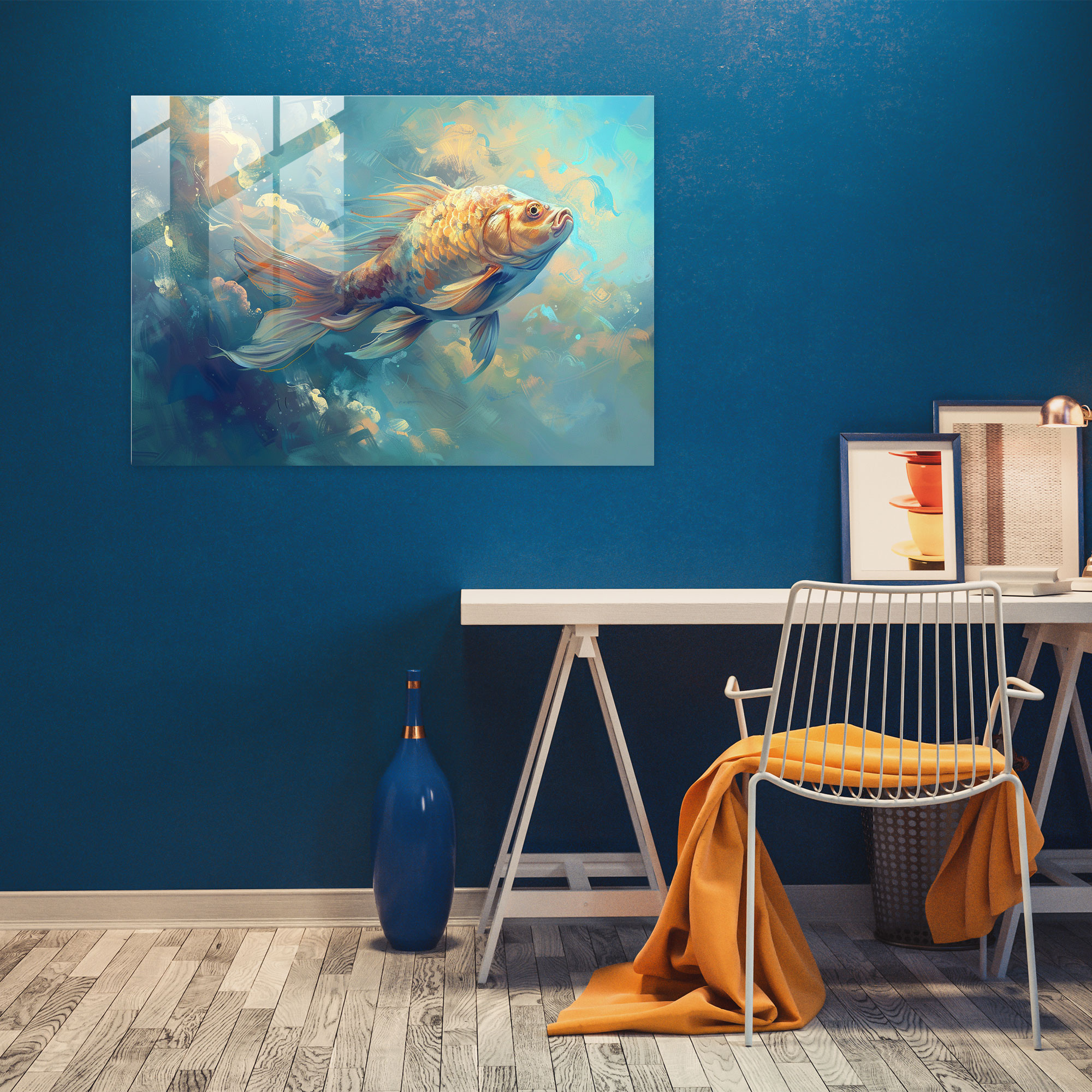 Surrealism Art Wall Decoration - Surrealism Art, Modern Art, Glass Wall Art, Sky