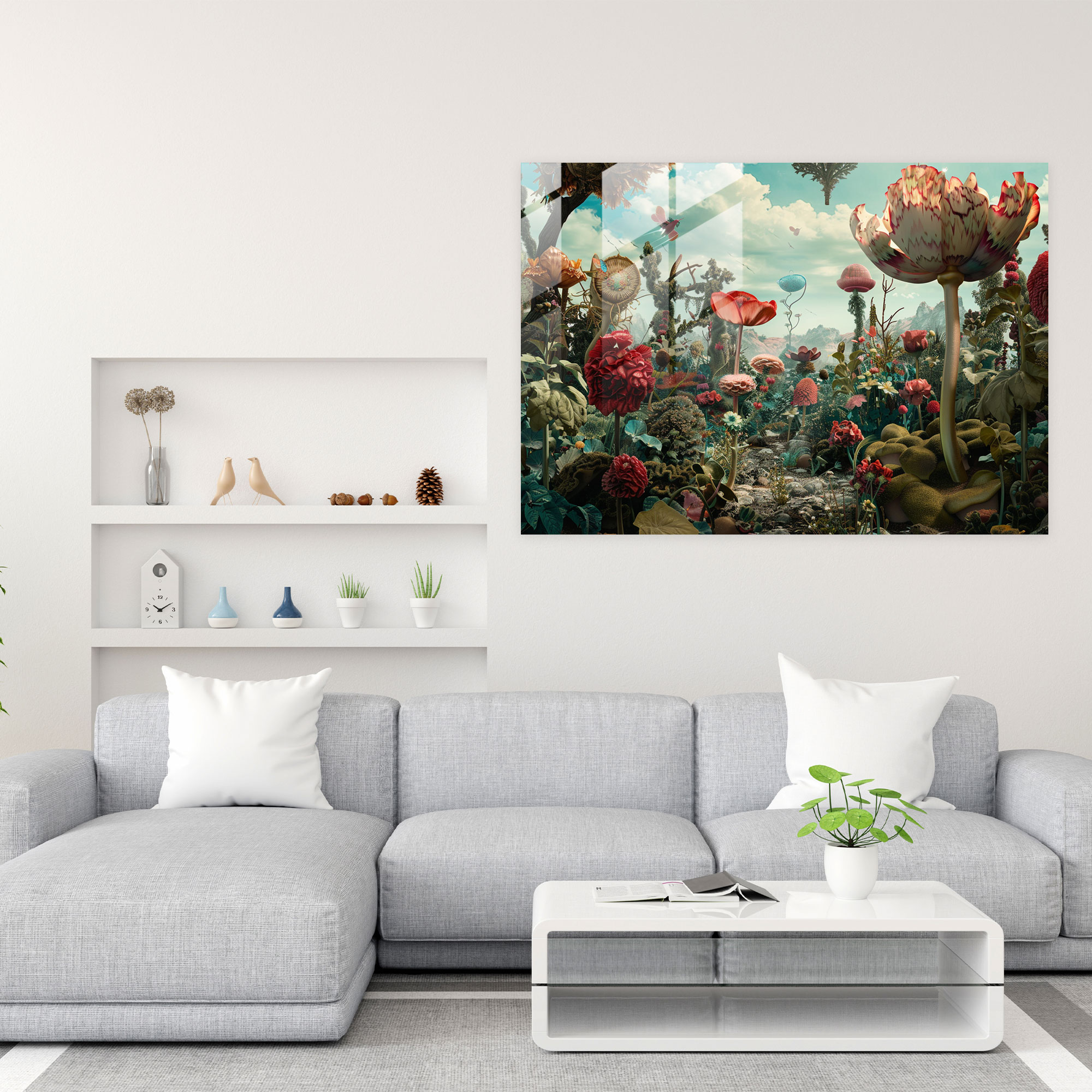 Surrealism Art Home Decoration - Surrealism Art, Surrealism Art, Modern Art, Glass Print