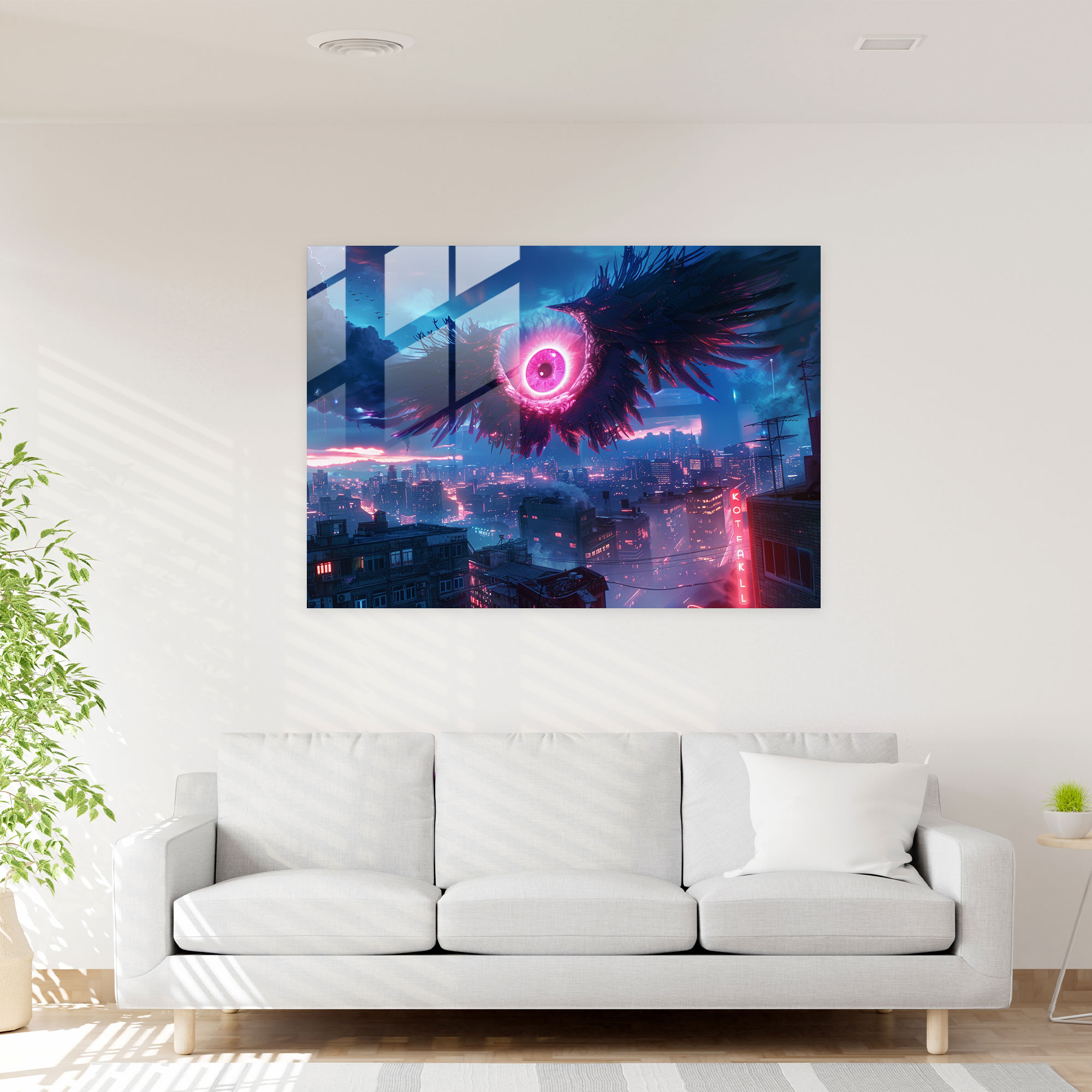 Surrealism Glass Art Eye - Surrealism Art, Glass Print, Glass Art, Surrealism Art