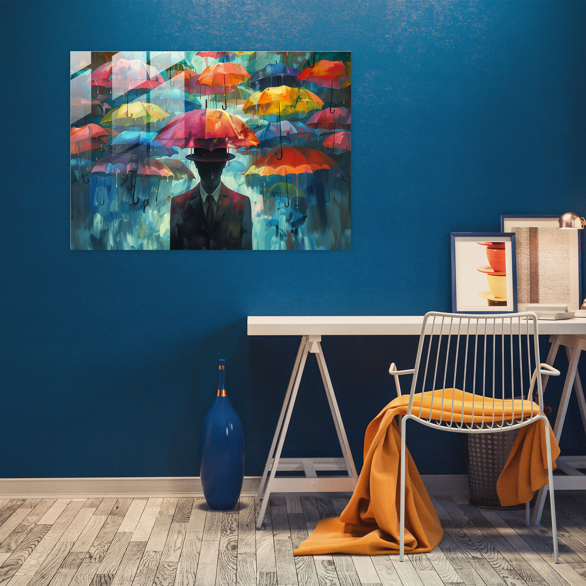 Surrealism Modern Art Figure - Surrealism Art, Home Decoration, Wall Decoration, Glass Print