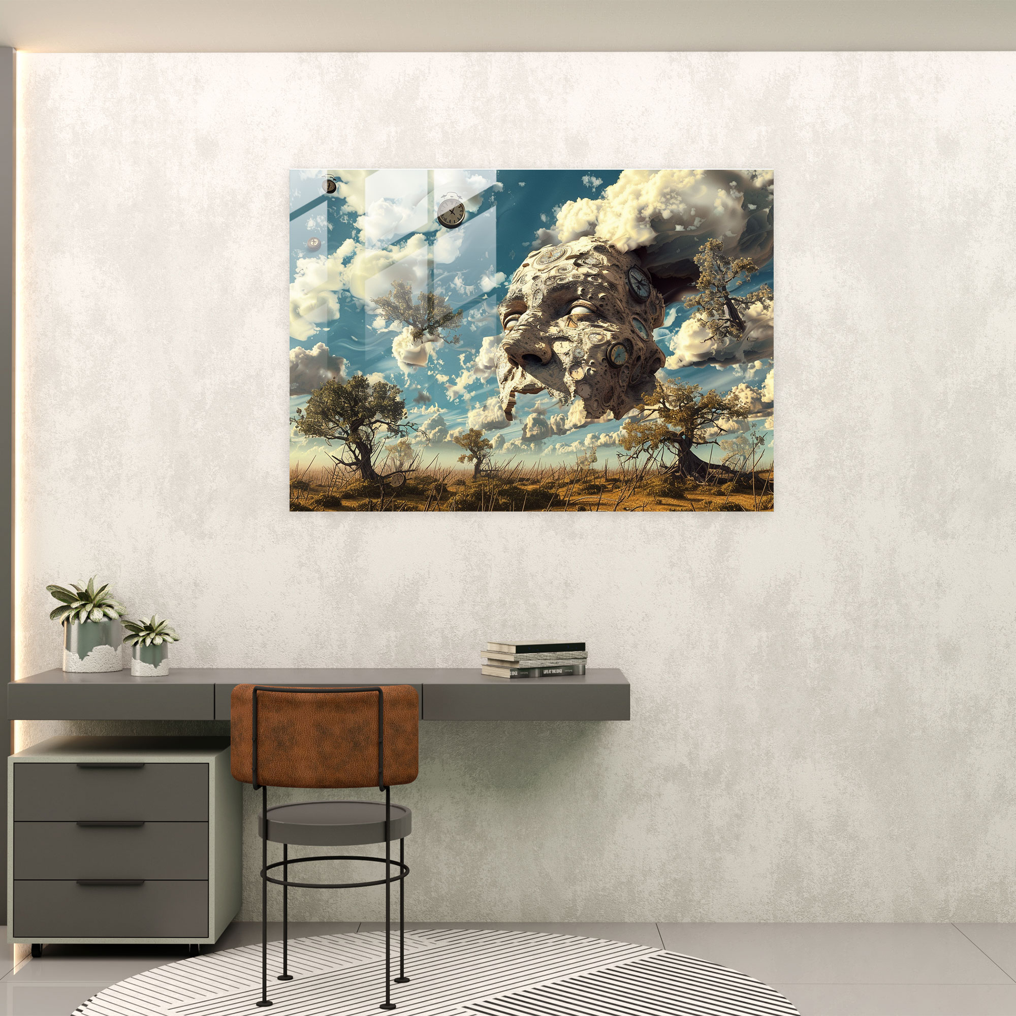 Surrealism Glass Wall Art Landscape - Surrealism Art, Glass Wall Art, Glass Print, Wall Decoration