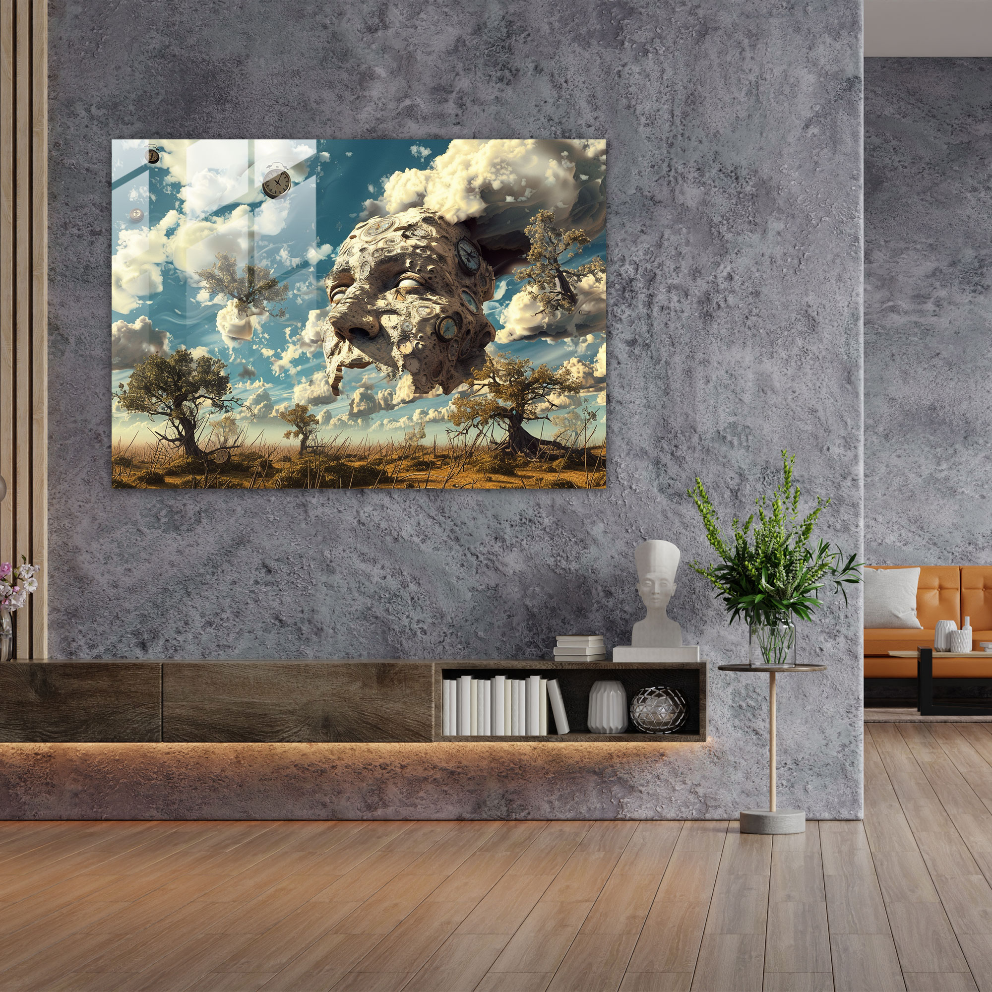 Surrealism Glass Wall Art Landscape - Surrealism Art, Glass Wall Art, Glass Print, Wall Decoration