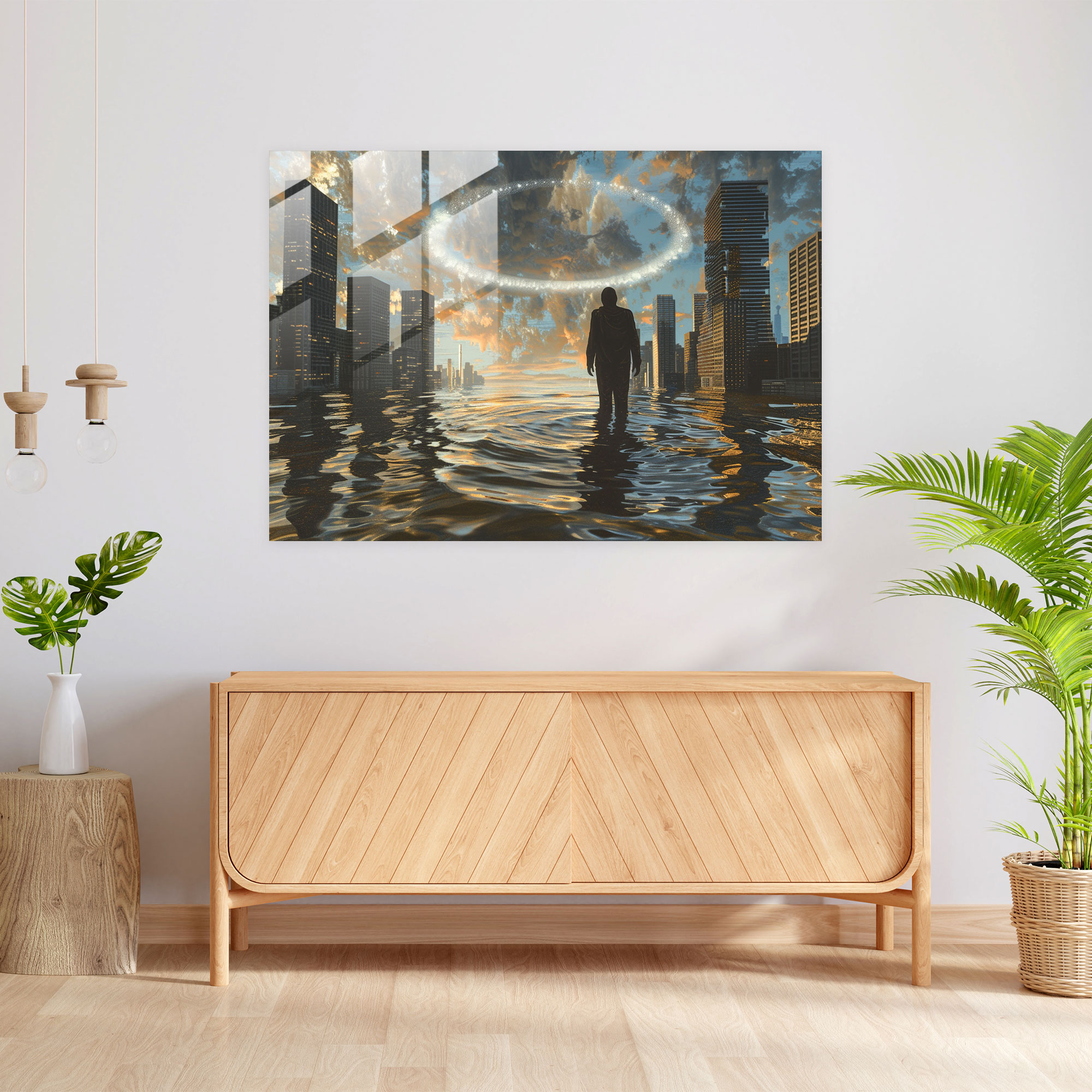 Surrealism Home Decoration Figure - Surrealism Art, Surrealism Art, Glass Print, Home Decoration