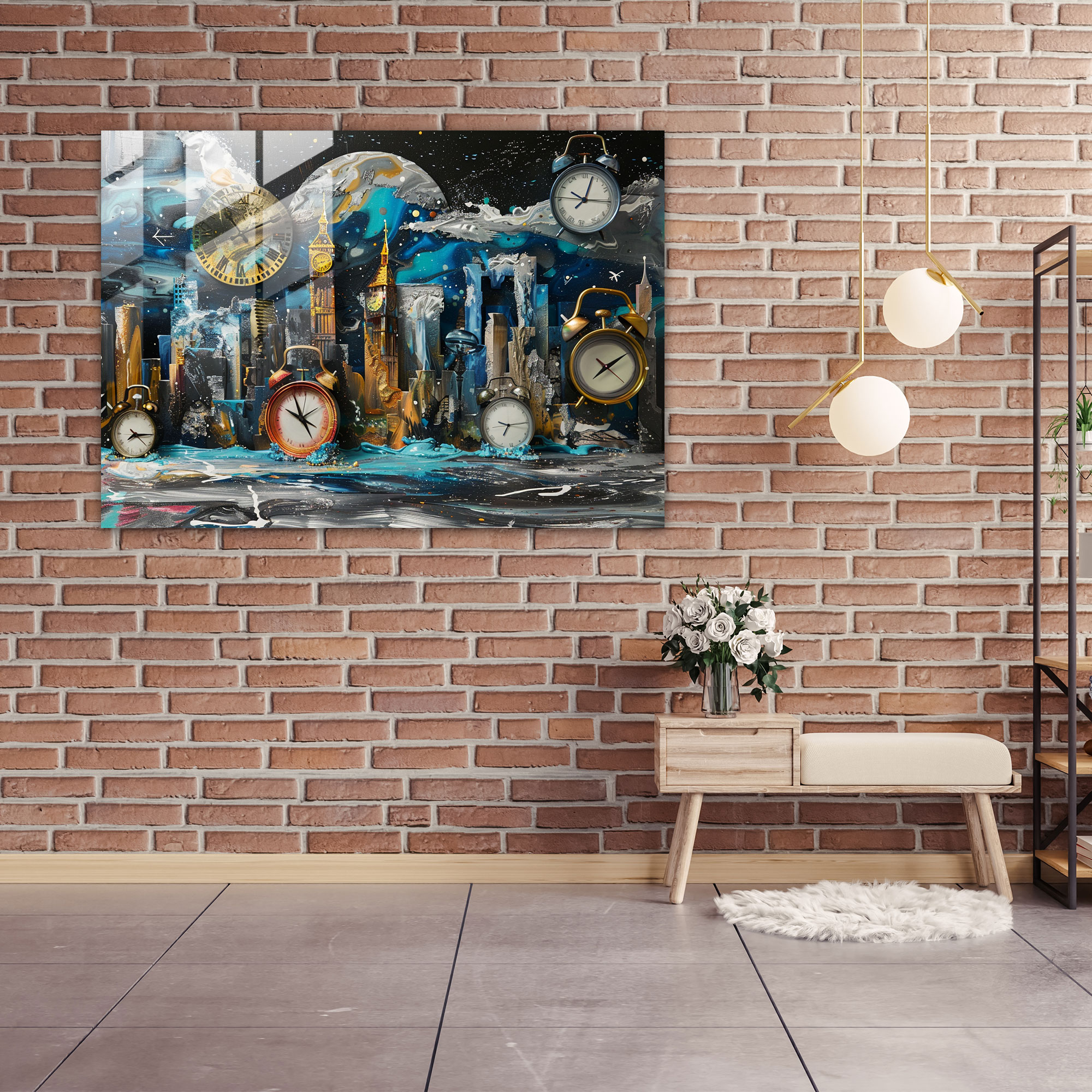 Surrealism Glass Wall Art - Surrealism Art, Wall Decoration, Surrealism Art, Glass Wall Art