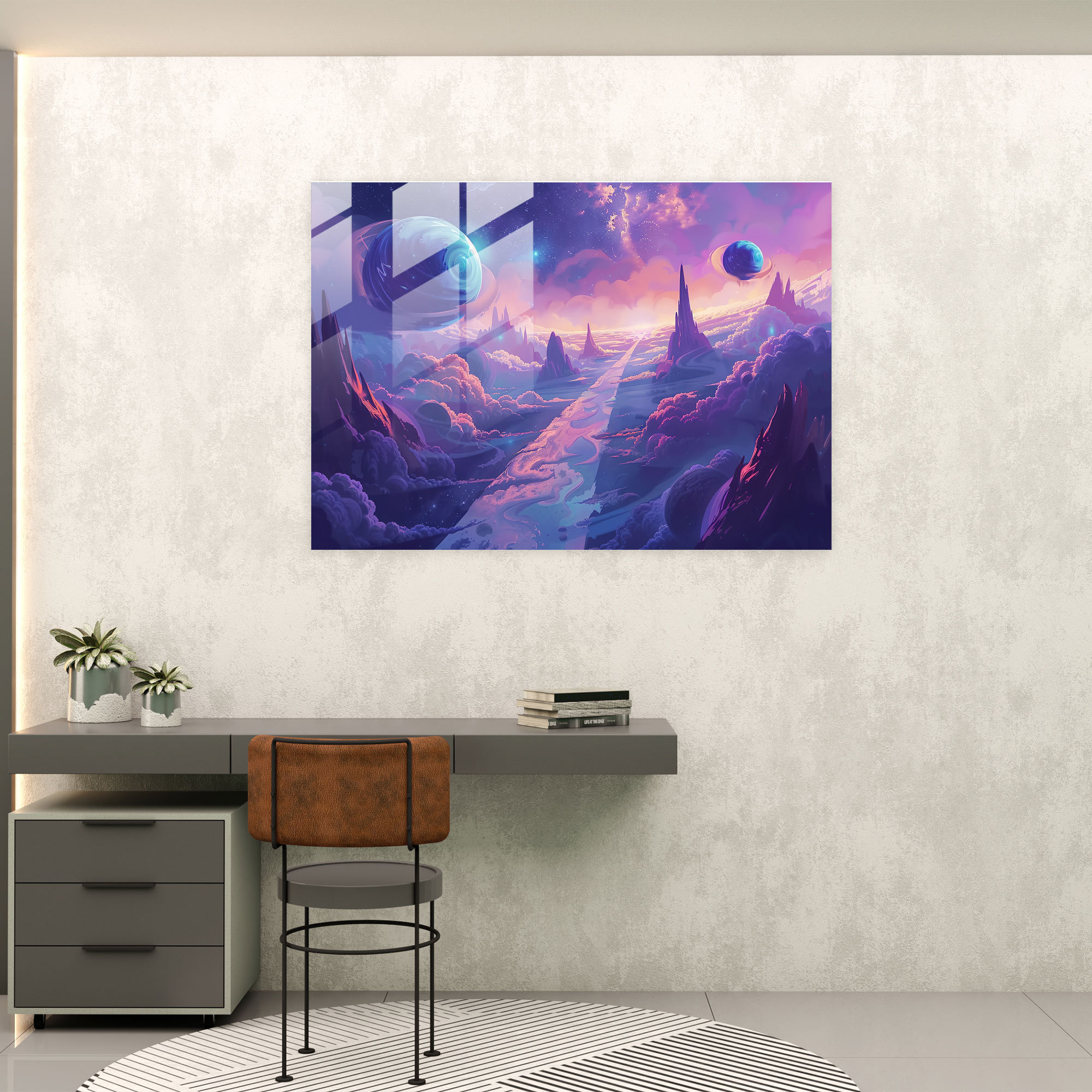 Surrealism Glass Wall Art - Surrealism Art, Home Decoration, Glass Wall Art, Surrealism Art