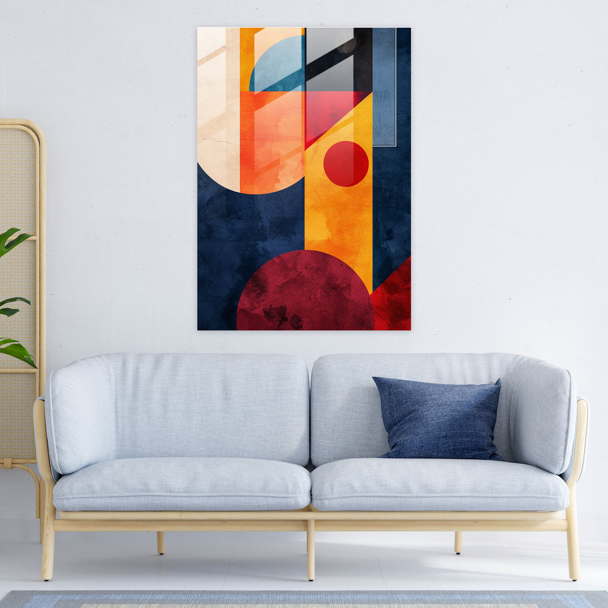 Suprematism Geometric Shapes Glass Print - Suprematism, Glass Wall Art, Glass Print, Glass Art