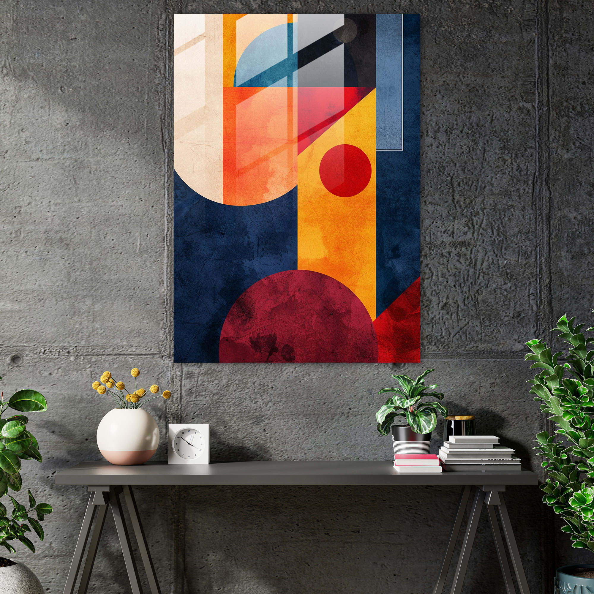 Suprematism Geometric Shapes Glass Print - Suprematism, Glass Wall Art, Glass Print, Glass Art
