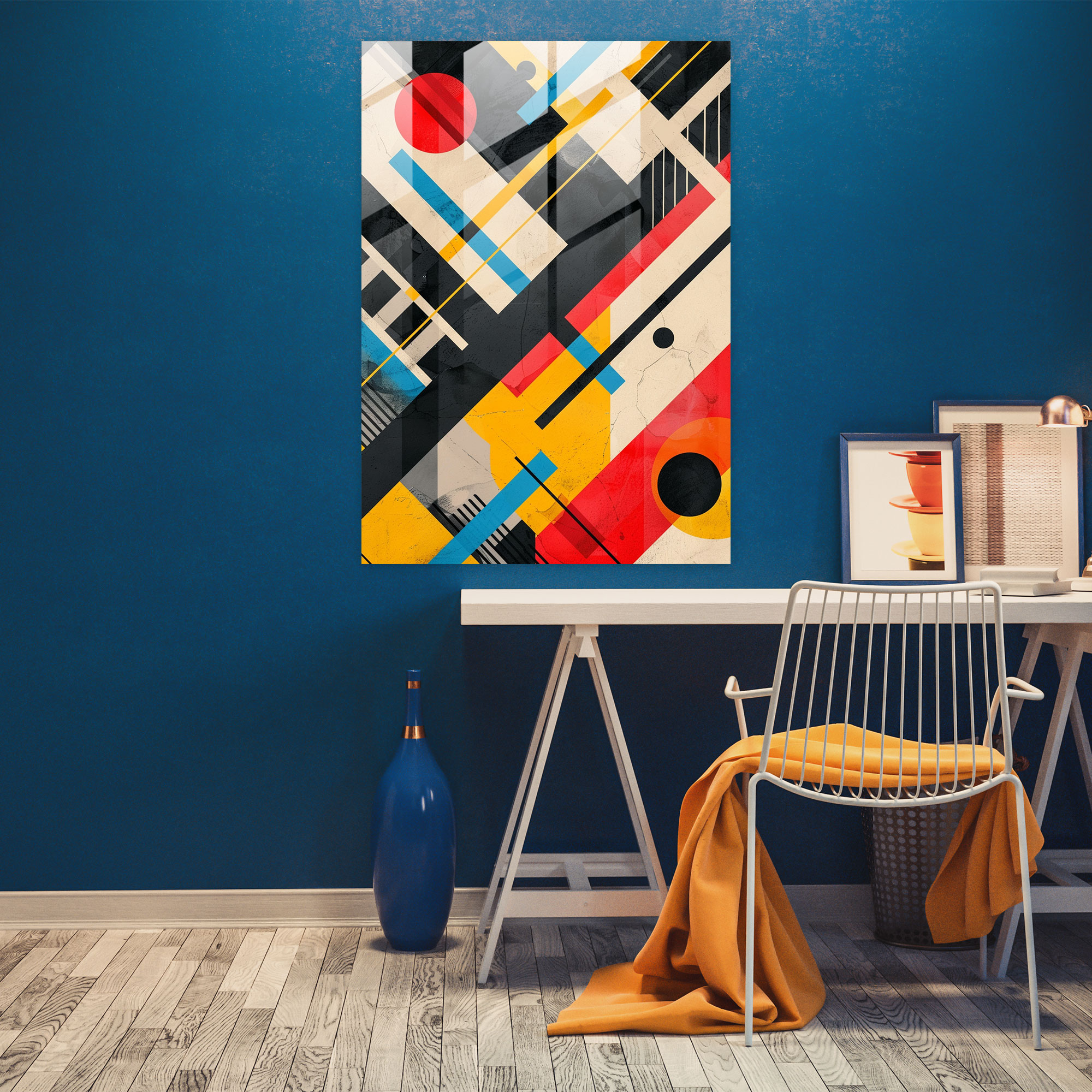 Suprematism Glass Wall Art - Suprematism, Glass Wall Art, Wall Decoration, Suprematism