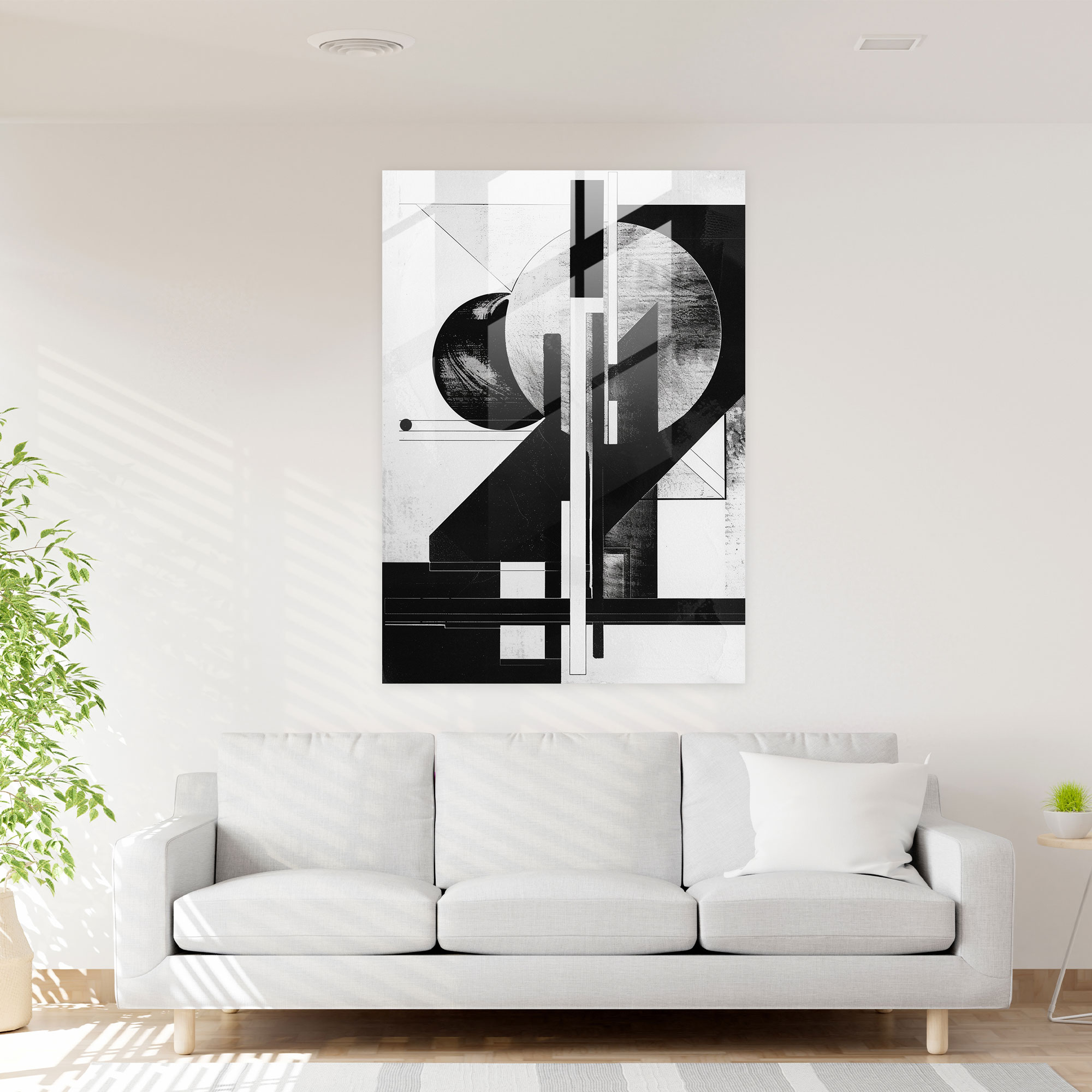 Suprematism Modern Art Glass Print - Suprematism, Glass Wall Art, Suprematism, Glass Print