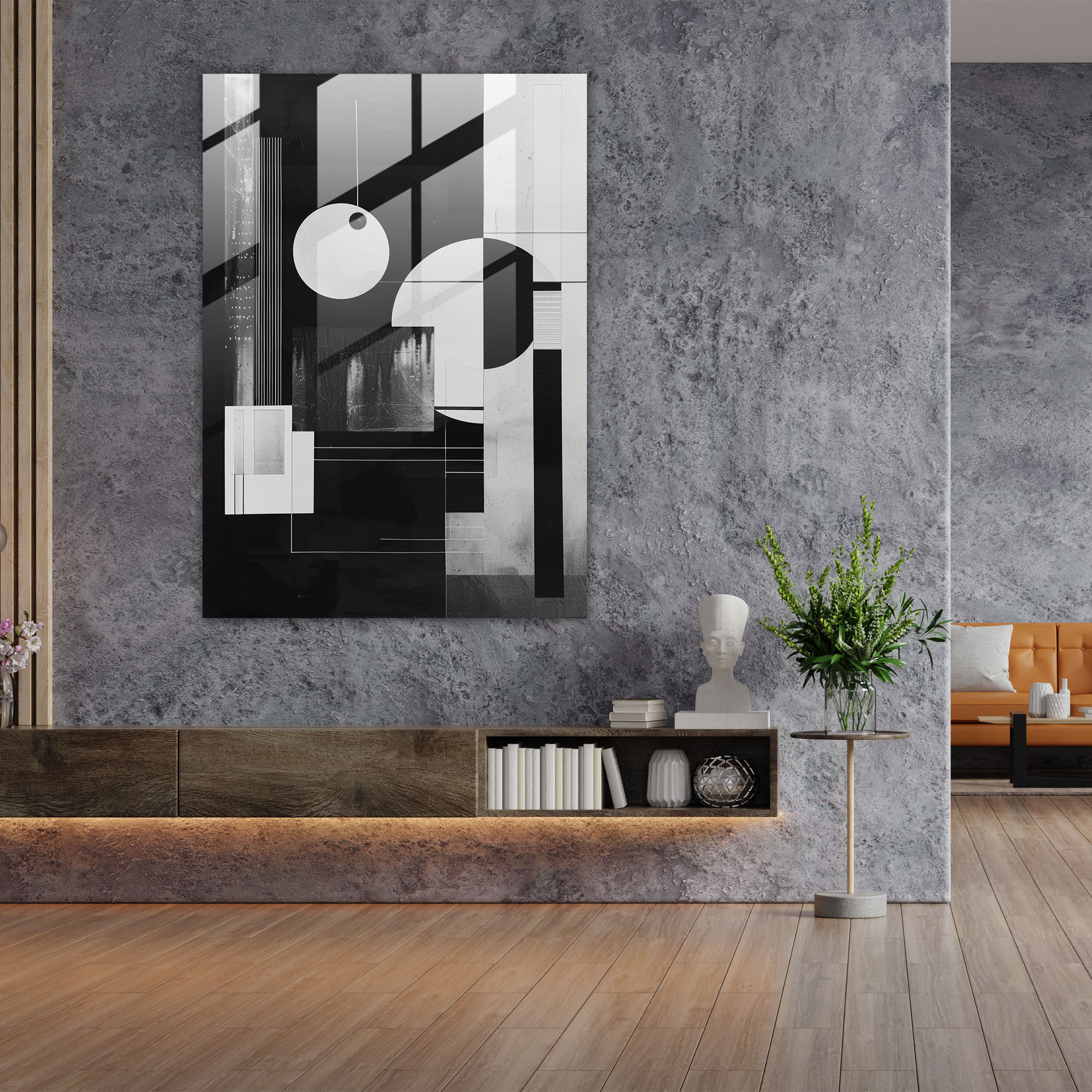 Suprematism Glass Print Modern Art - Suprematism, Glass Wall Art, Modern Art, Home Decoration
