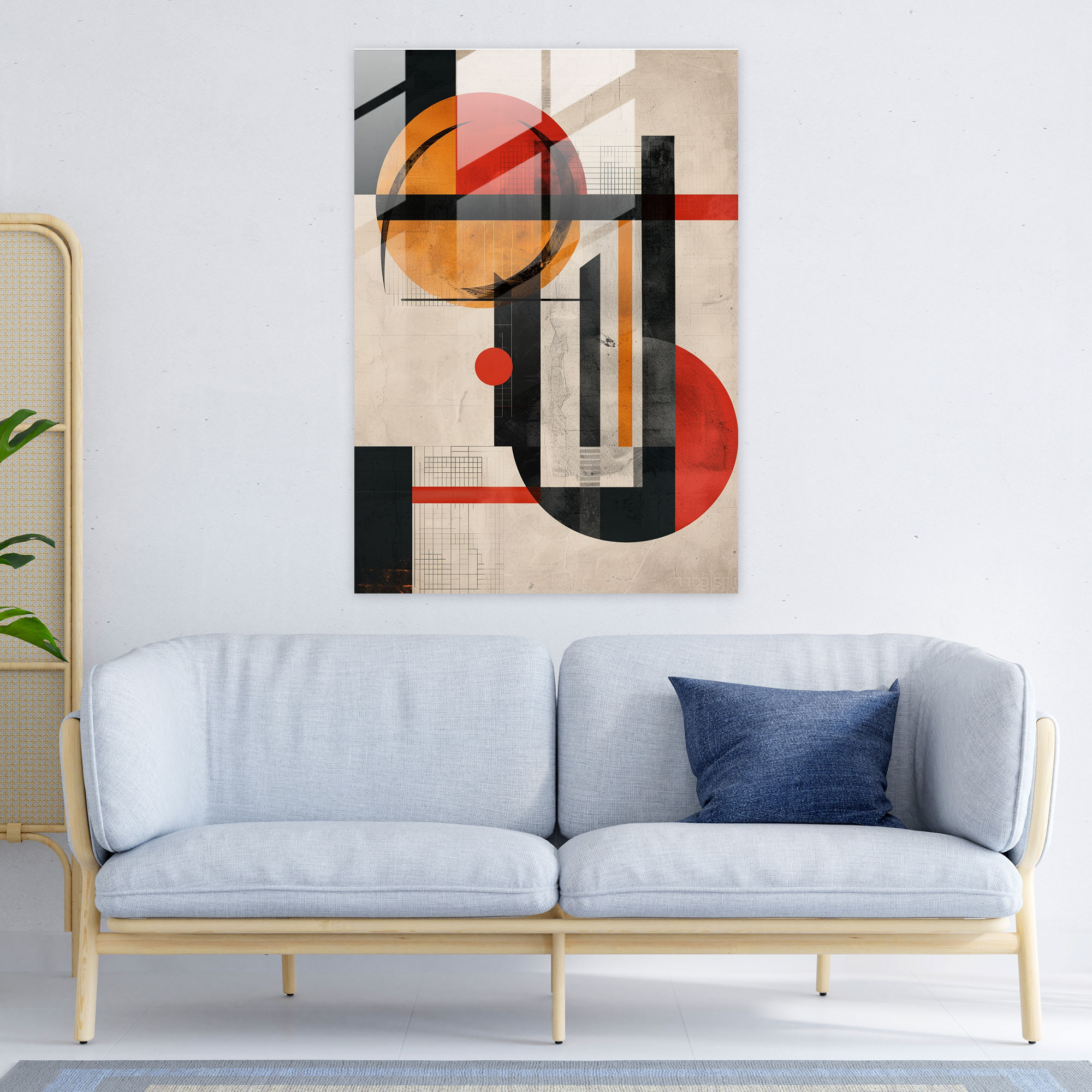 Suprematism Glass Art Home Decoration - Suprematism, Glass Print, Modern Art, Suprematism