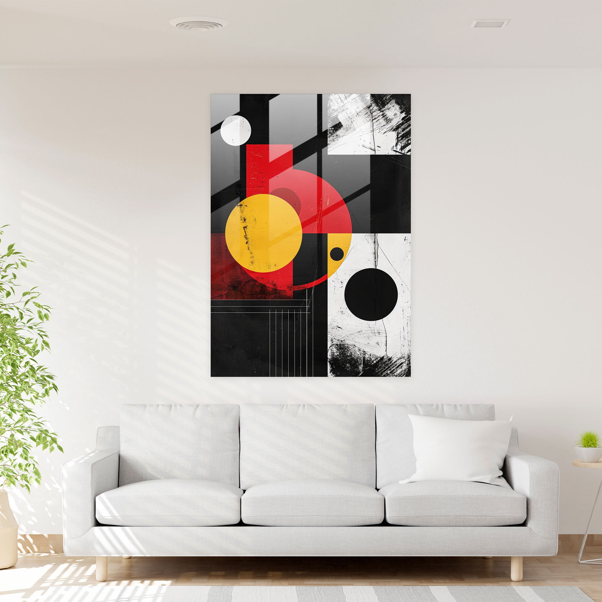Suprematism Glass Wall Art Modern Art - Suprematism, Glass Wall Art, Glass Print, Suprematism