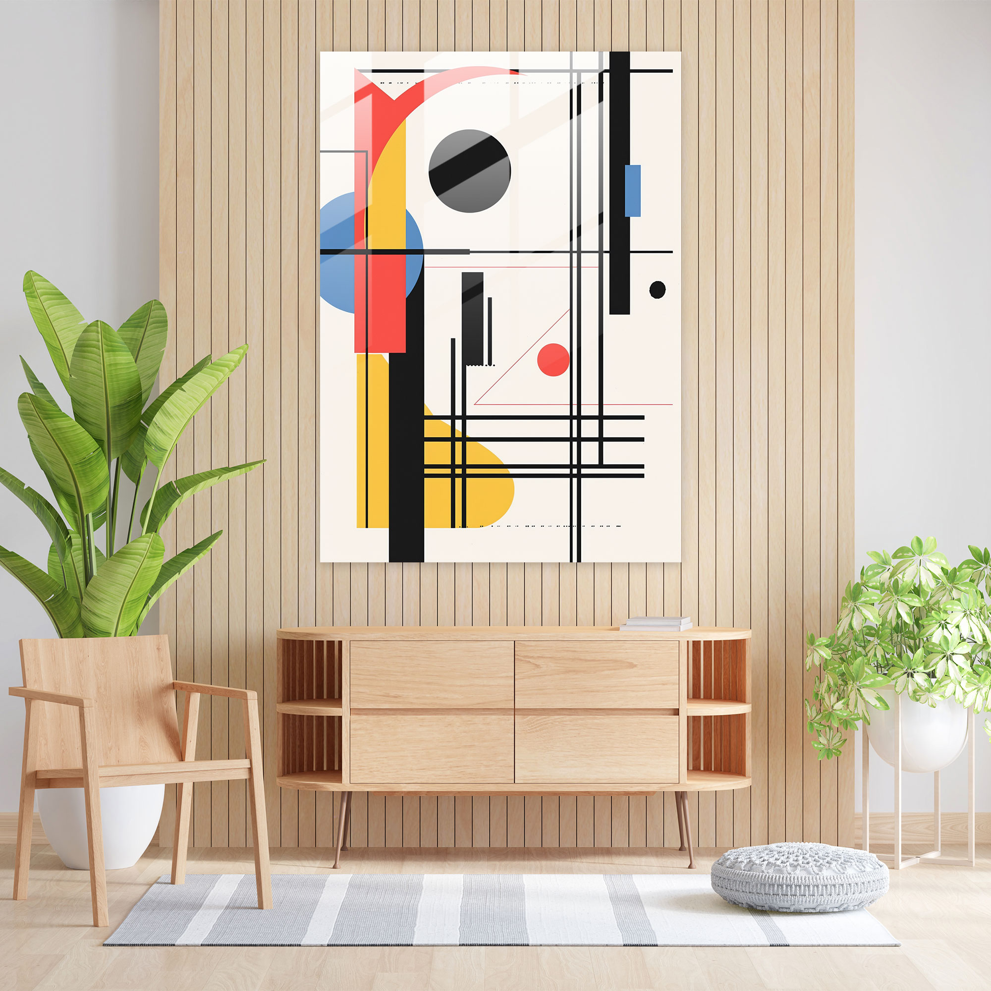 Suprematism Glass Print Wall Decoration - Suprematism, Modern Art, Glass Wall Art, Suprematism
