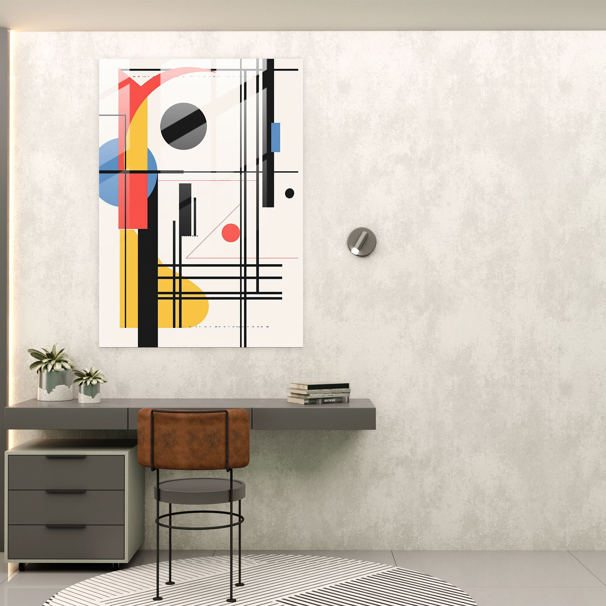 Suprematism Glass Print Wall Decoration - Suprematism, Modern Art, Glass Wall Art, Suprematism