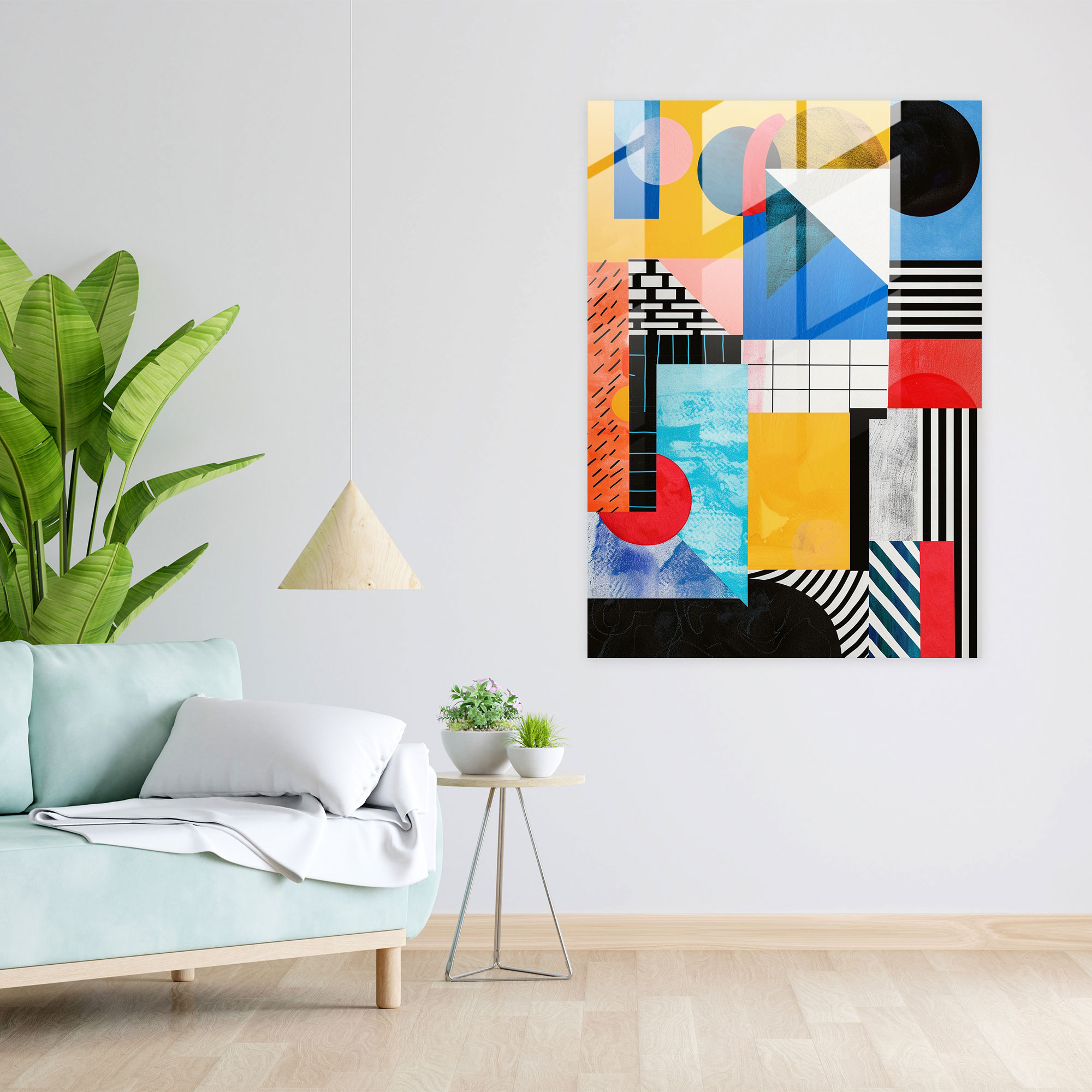 Suprematism Glass Wall Art Home Decoration - Suprematism, Glass Print, Suprematism, Modern Art