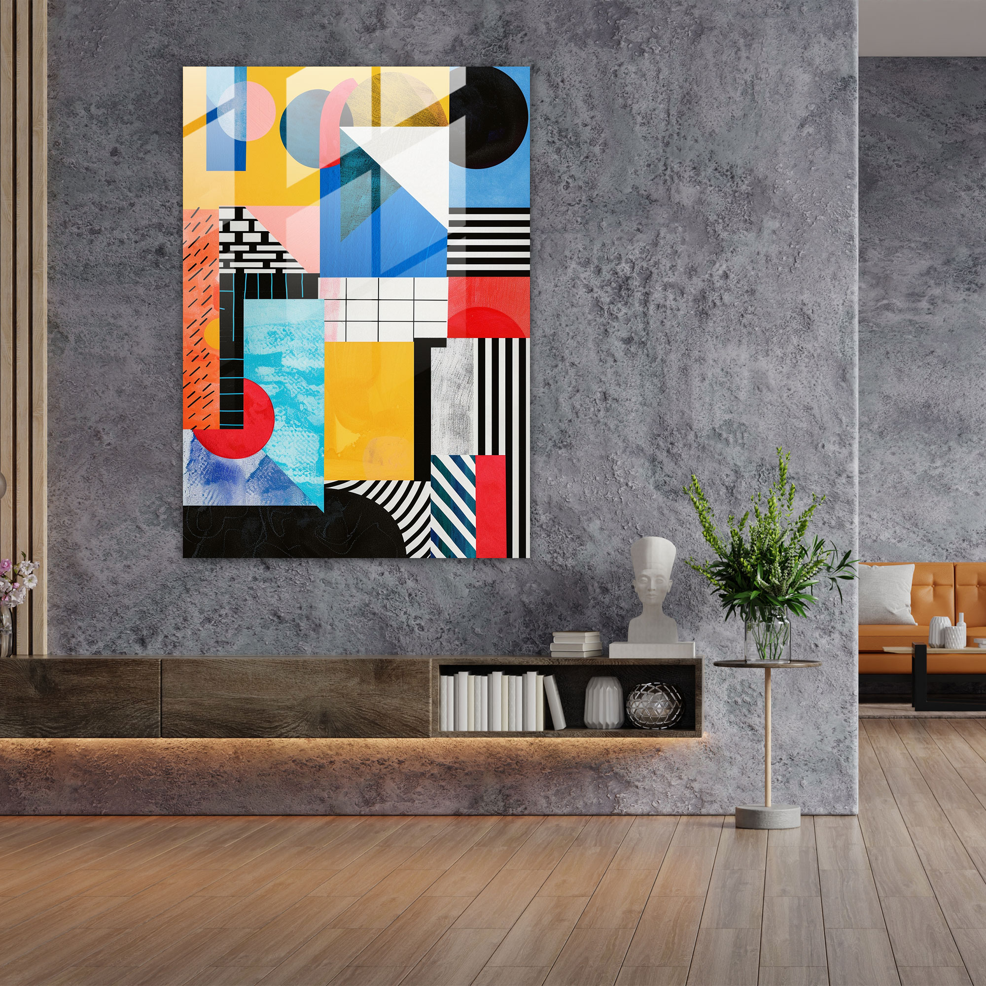 Suprematism Glass Wall Art Home Decoration - Suprematism, Glass Print, Suprematism, Modern Art