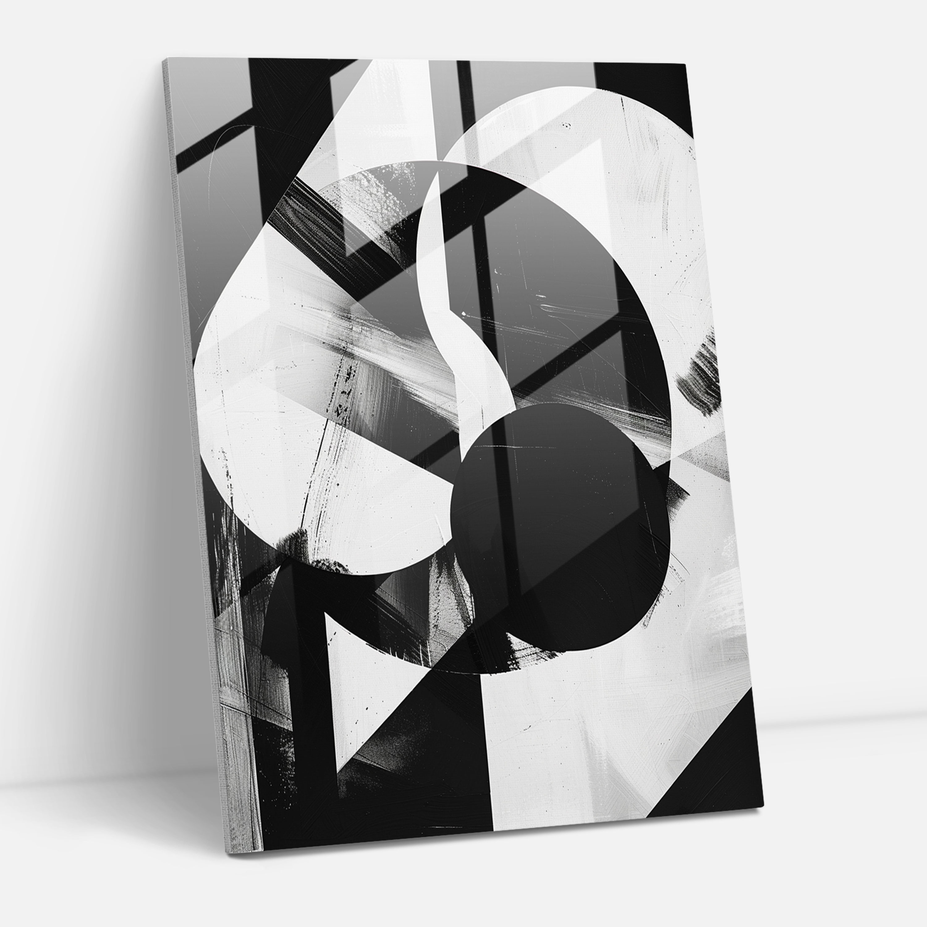 Suprematism Monochrome Glass Wall Art - Suprematism, Wall Decoration, Glass Wall Art, Glass Art