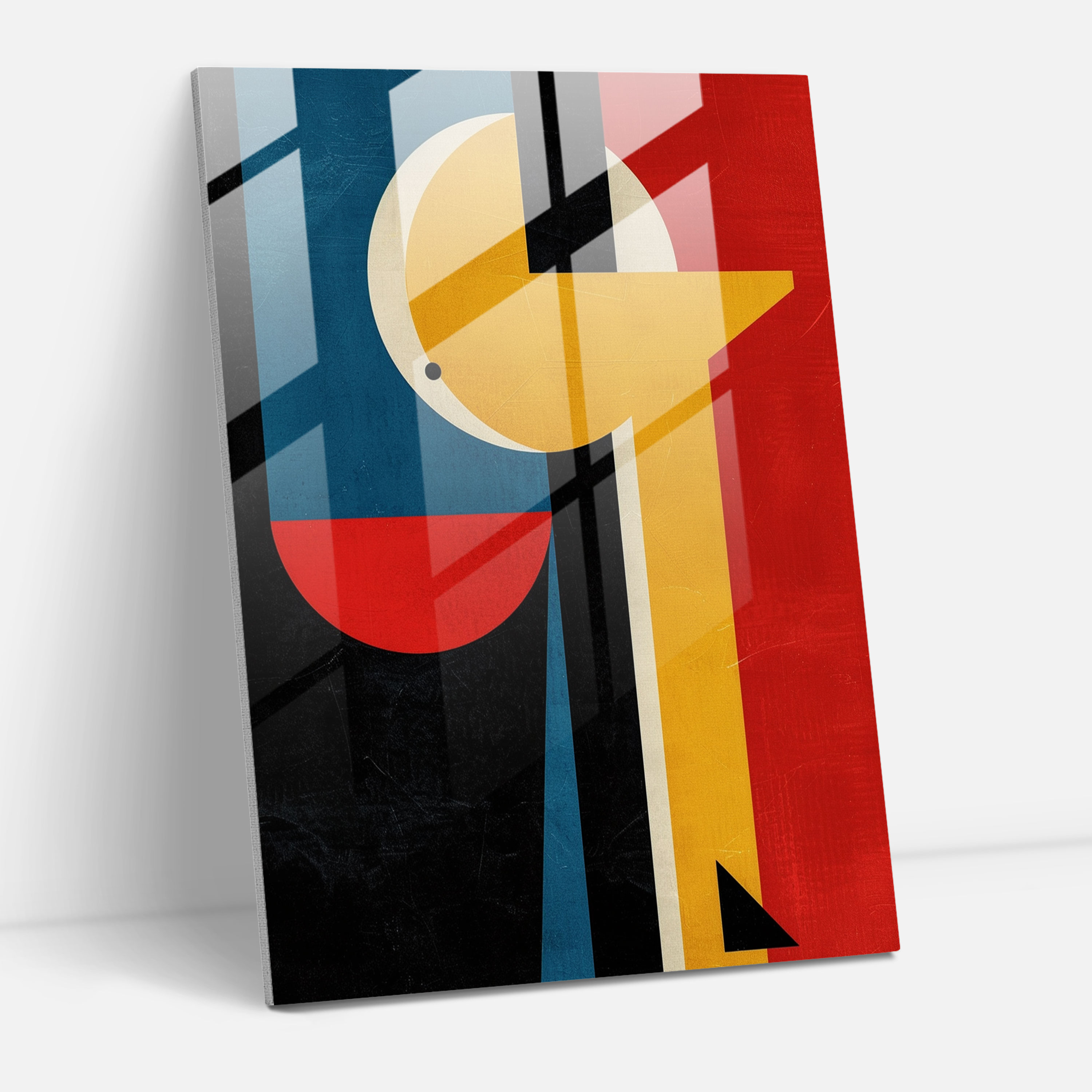 Suprematism Bold Abstract Glass Print - Suprematism, Glass Print, Home Decoration, Suprematism