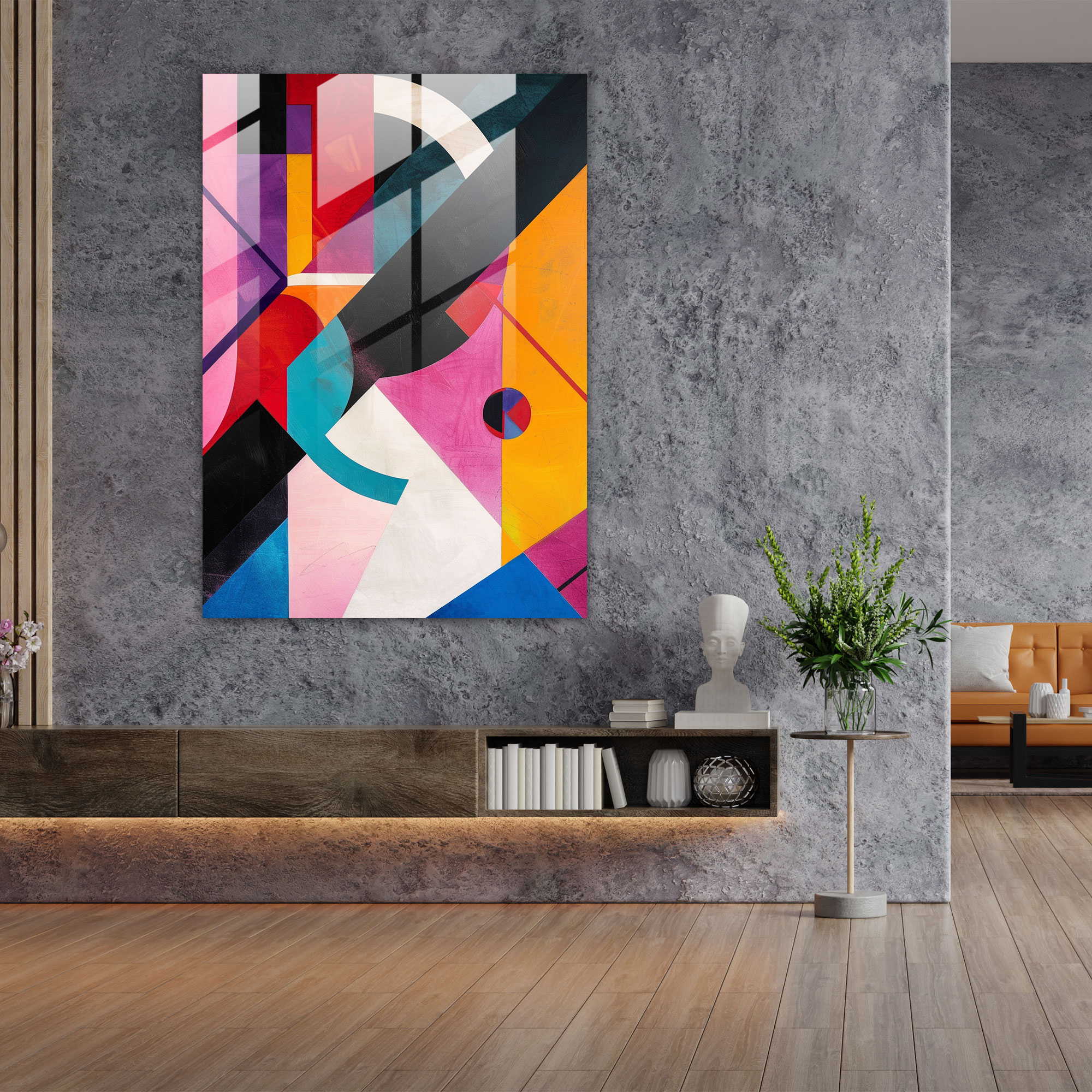Suprematism Glass Print - Suprematism, Wall Decoration, Glass Art, Glass Wall Art